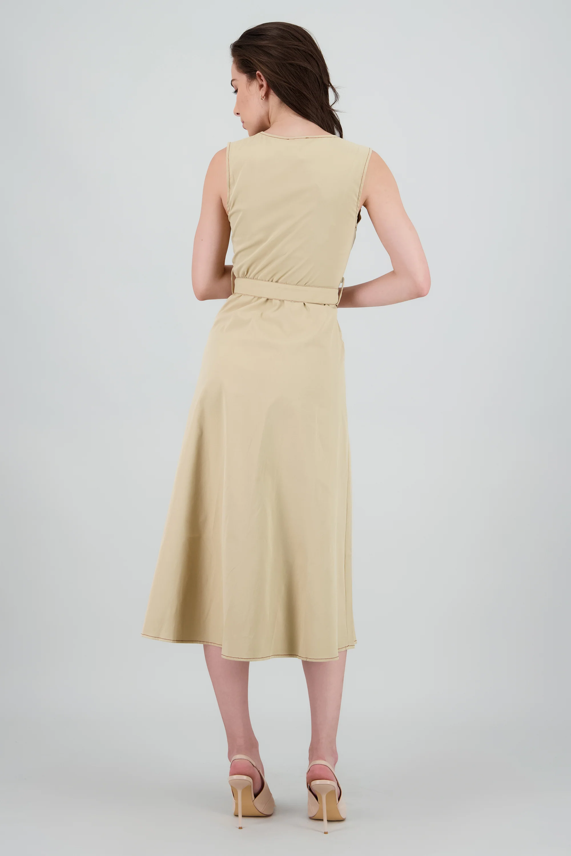 Vestido detalle botones manga corta - Image 4