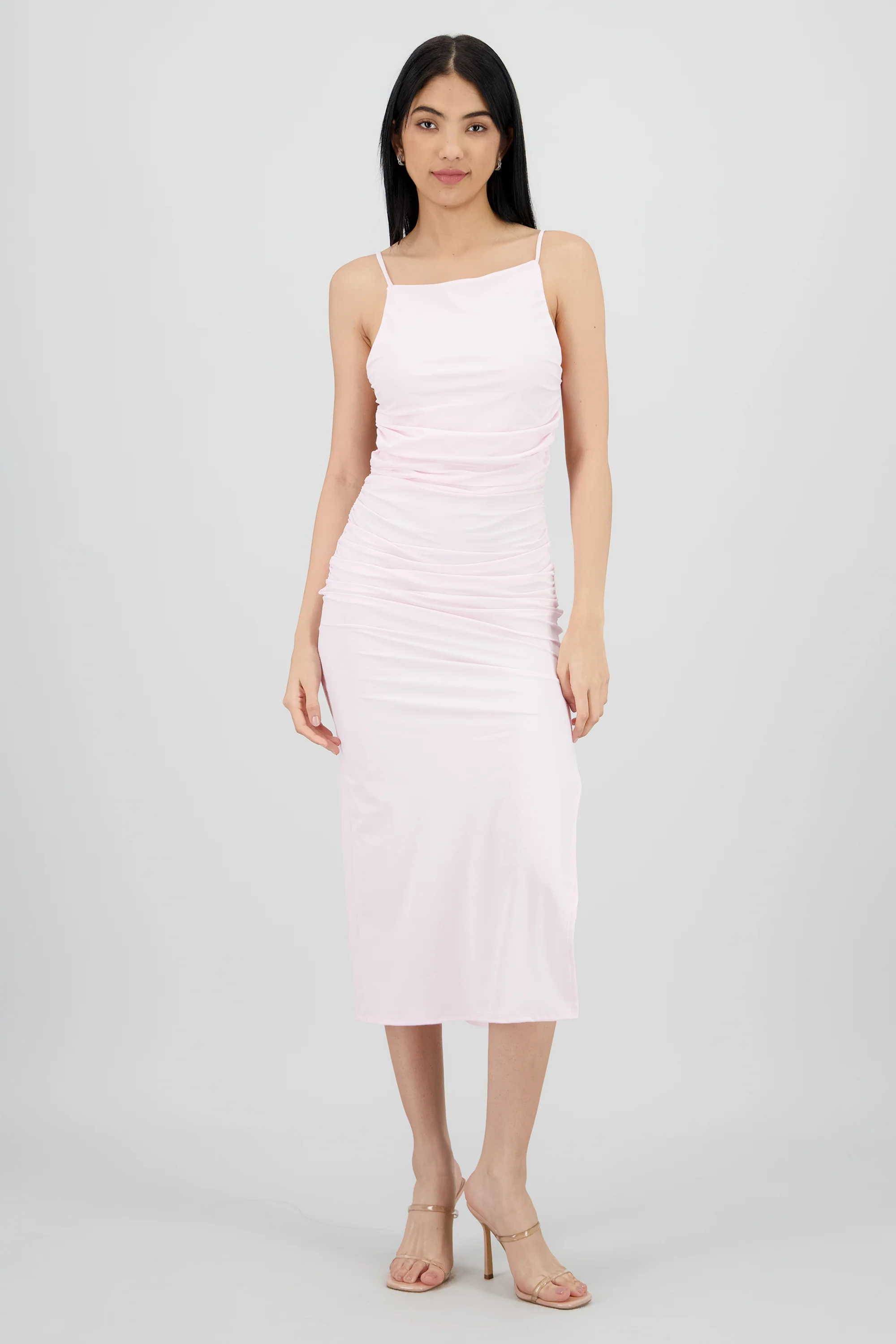Vestido drapeado tirantes - Image 2
