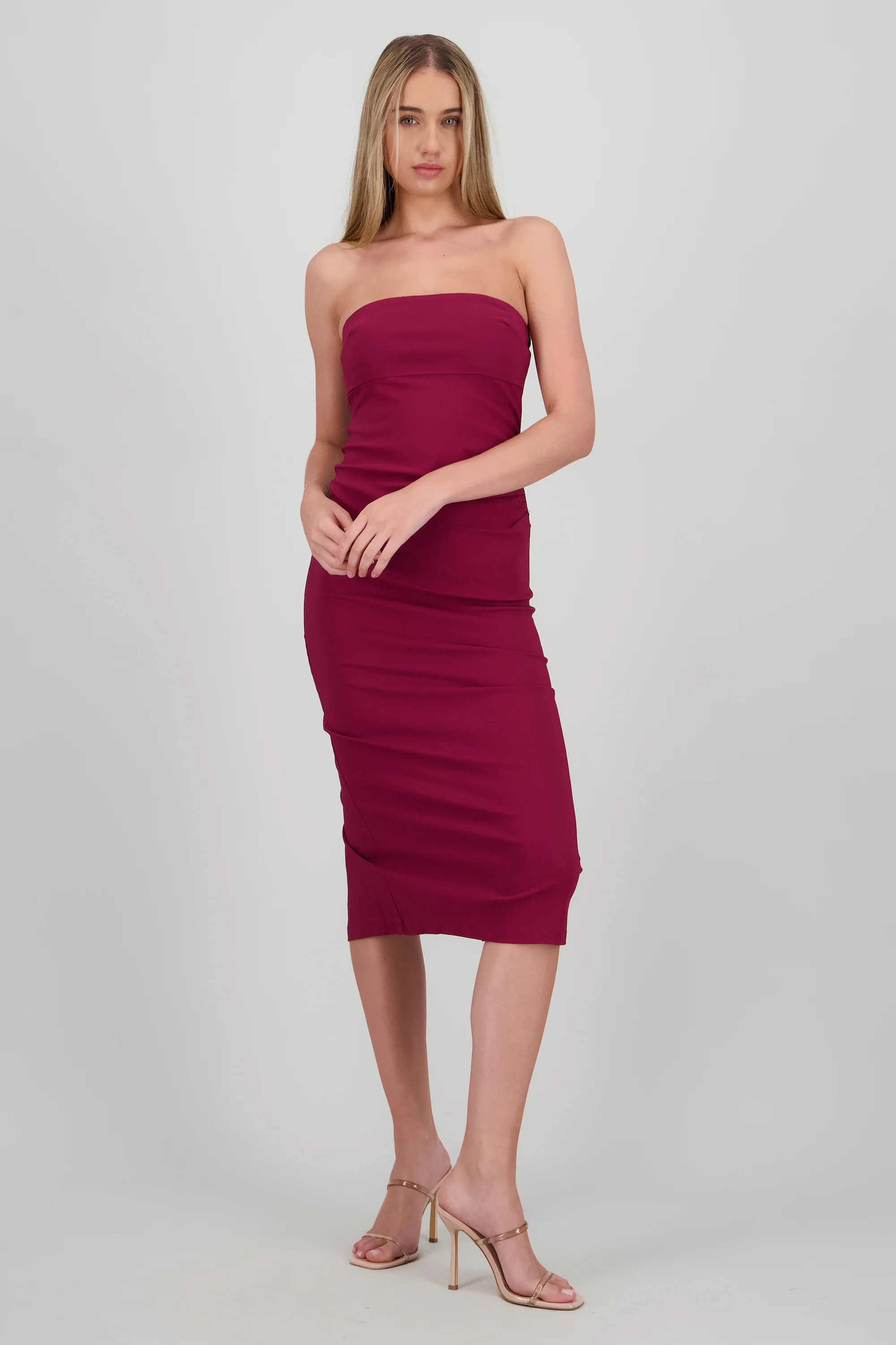 Vestido drapedado tubo - Image 2