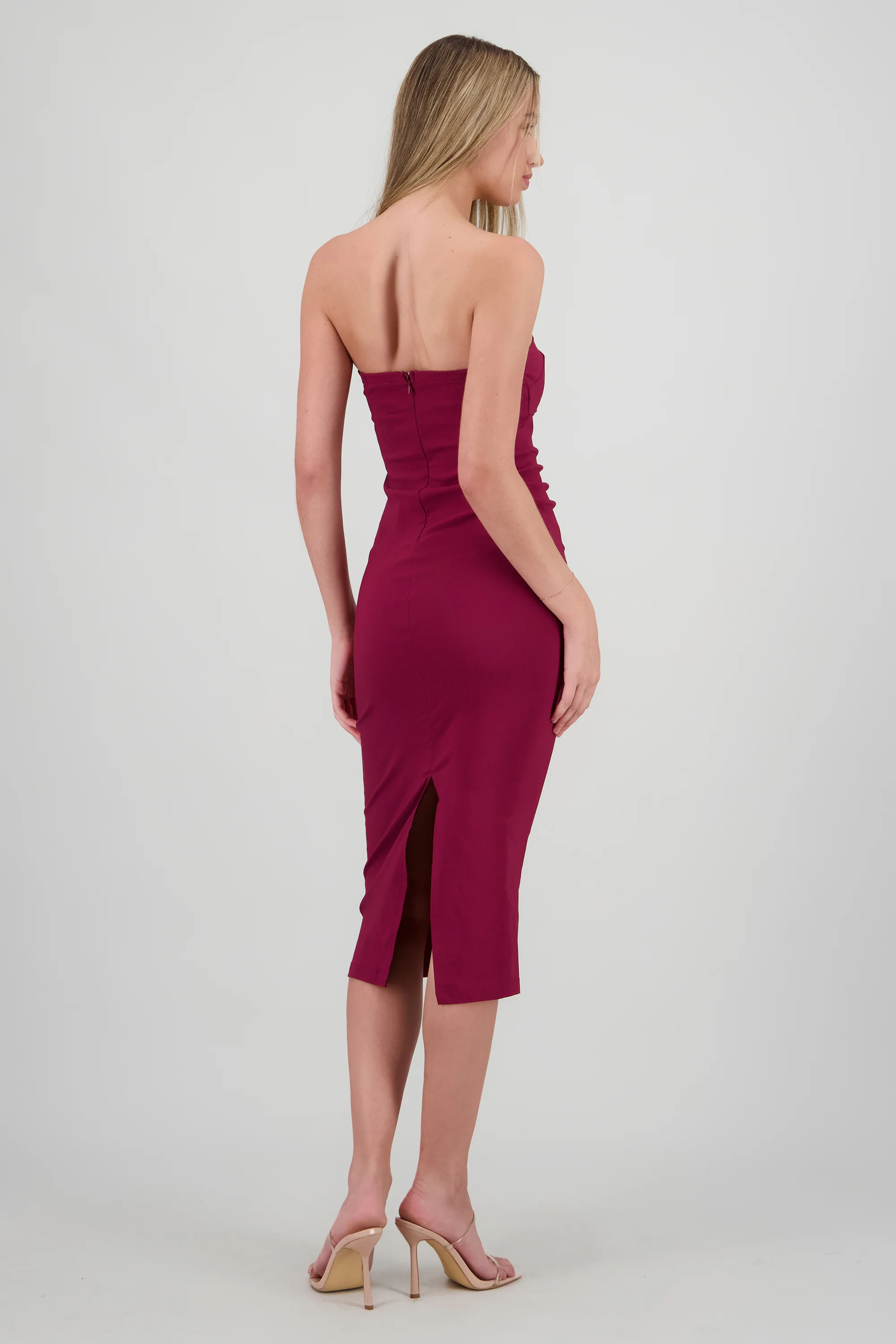 Vestido drapedado tubo - Image 4