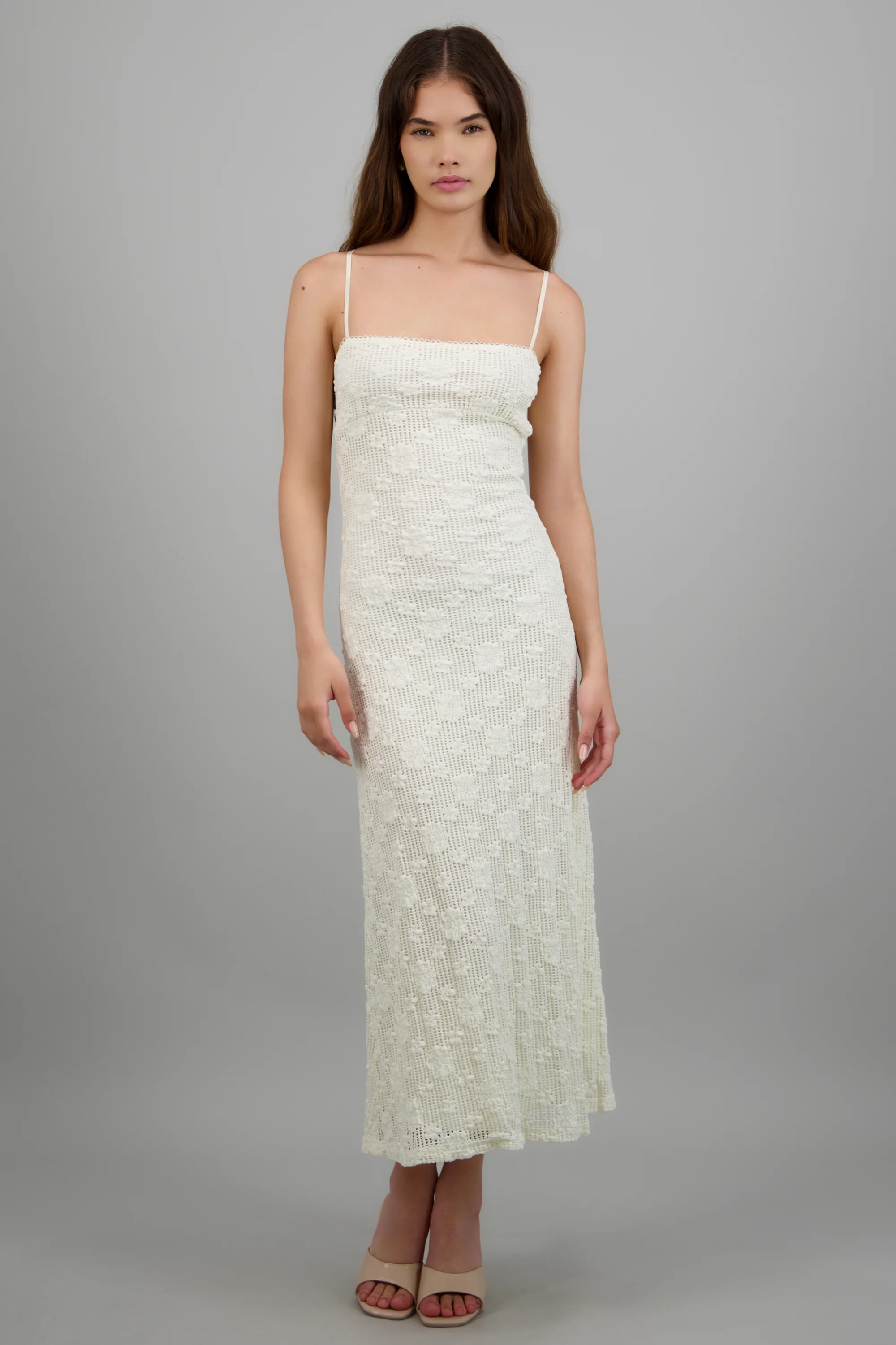 Vestido encaje con tirantes - Image 3