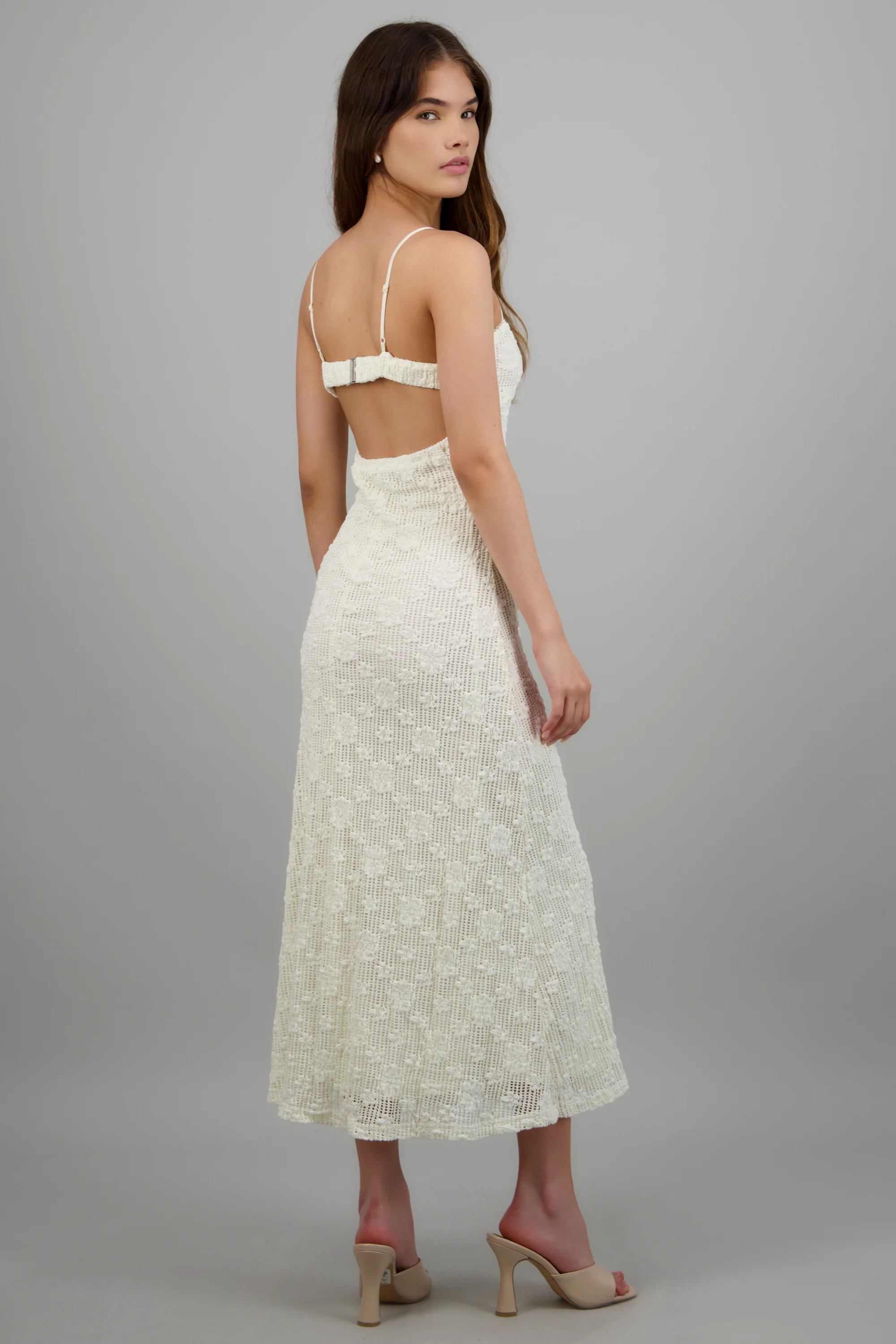 Vestido encaje con tirantes - Image 4