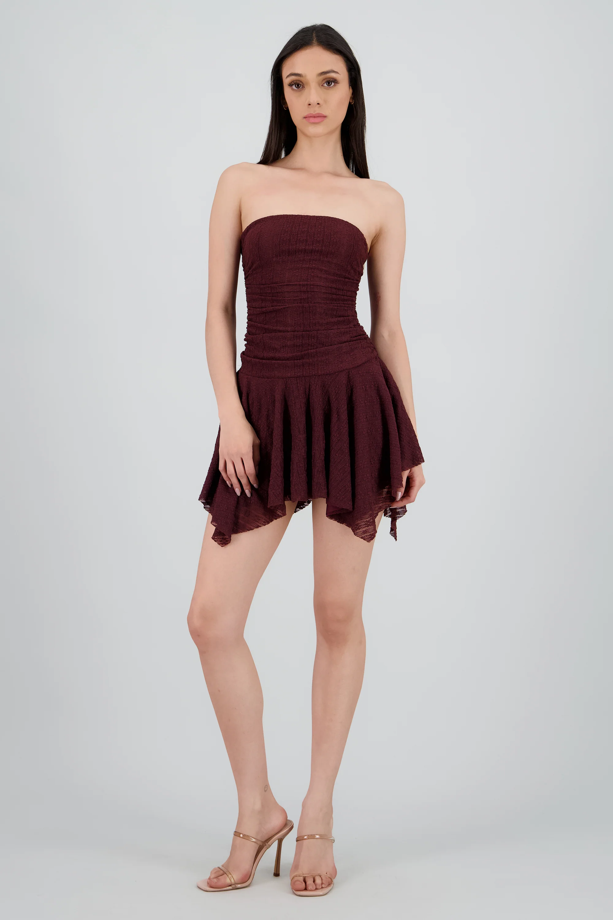 Vestido encaje drapedado - Image 2