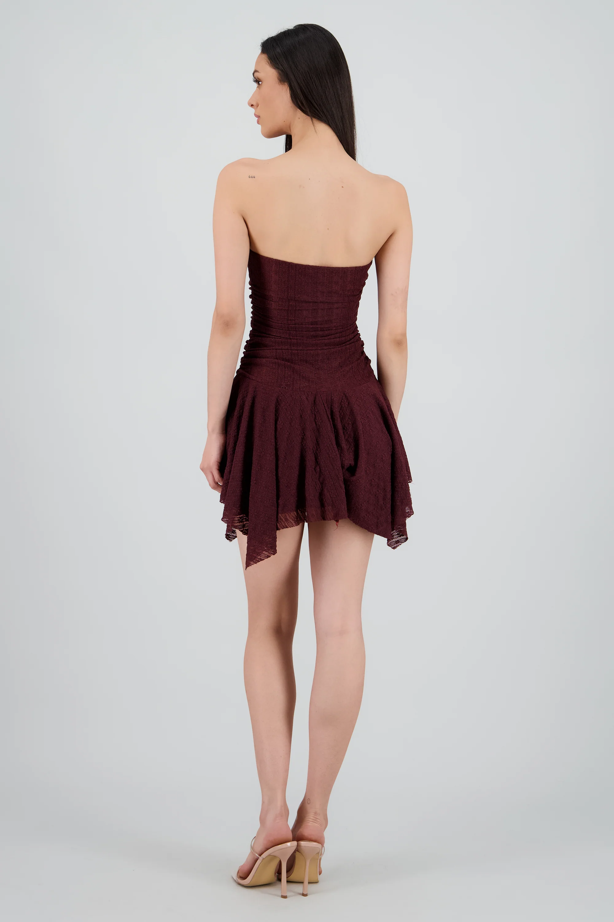 Vestido encaje drapedado - Image 4