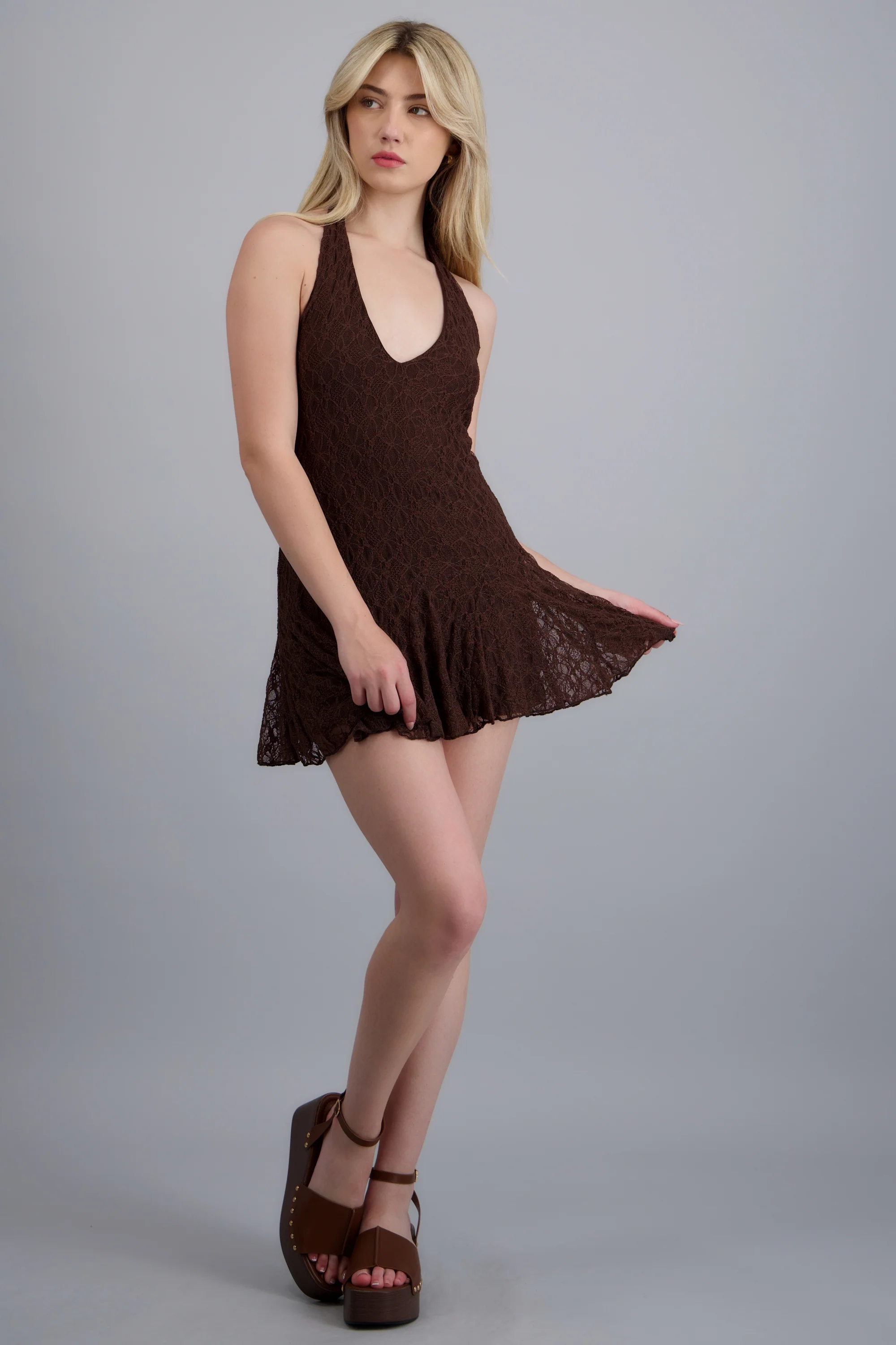 Vestido encaje halter - Image 3
