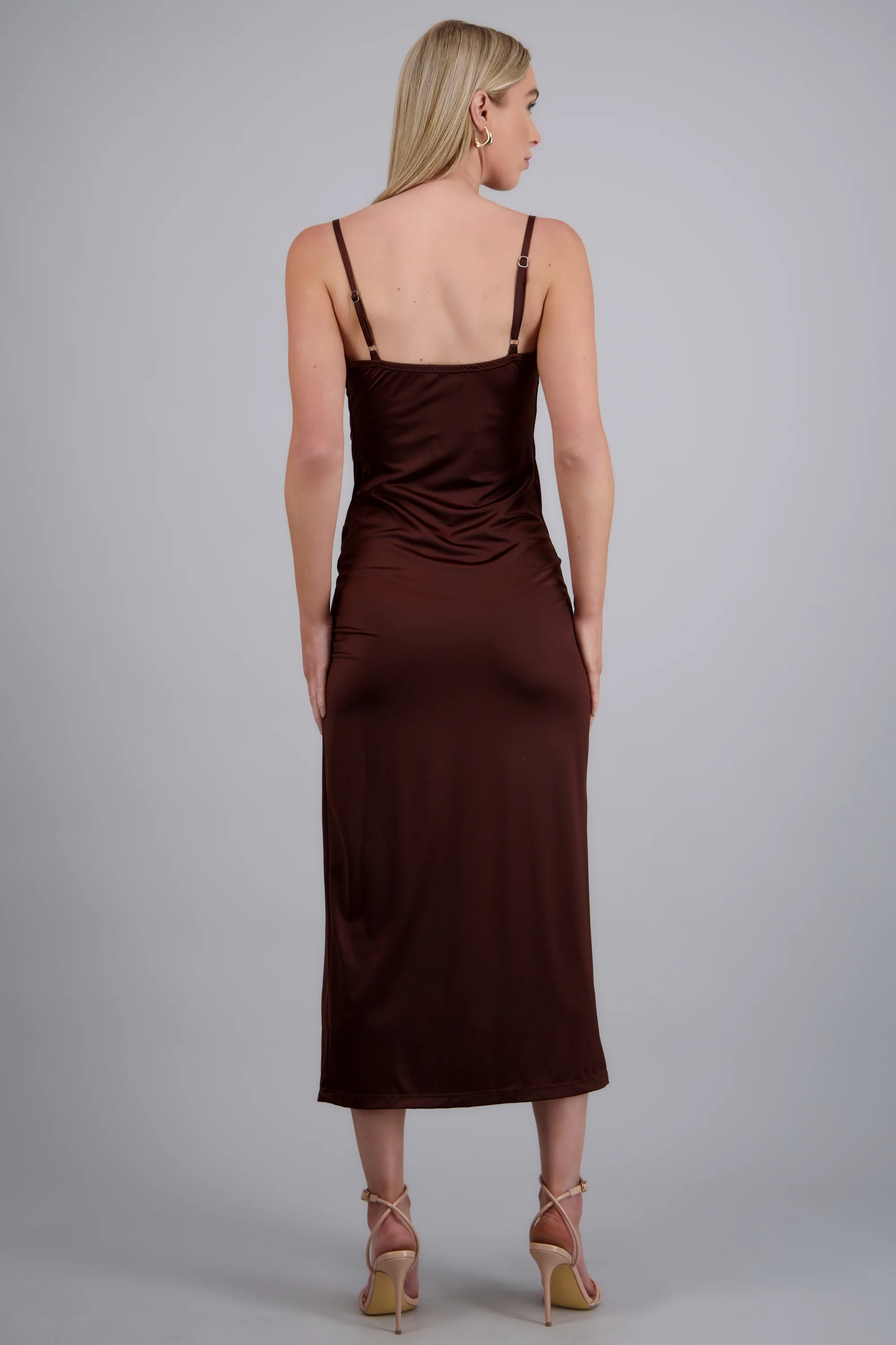 Vestido escote columpio abertura - Image 4