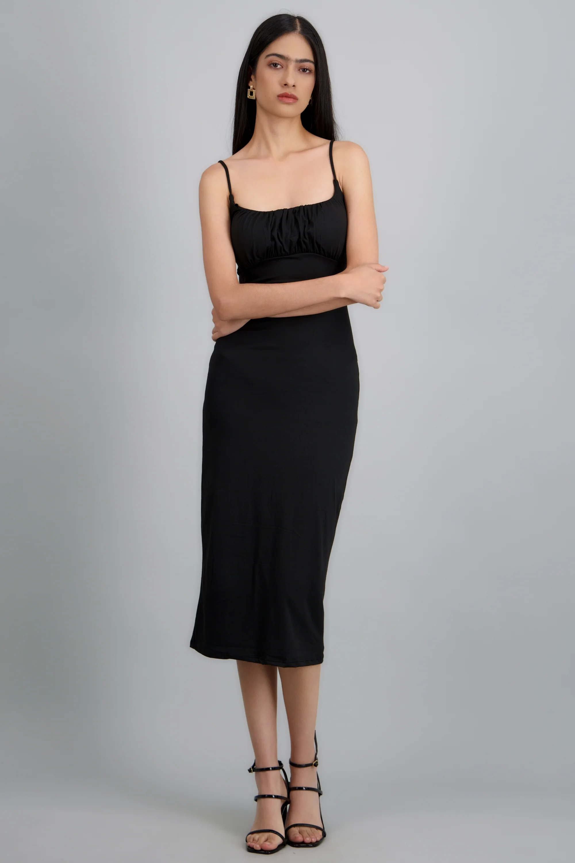 VESTIDO ESCOTE PLISADO - Image 2