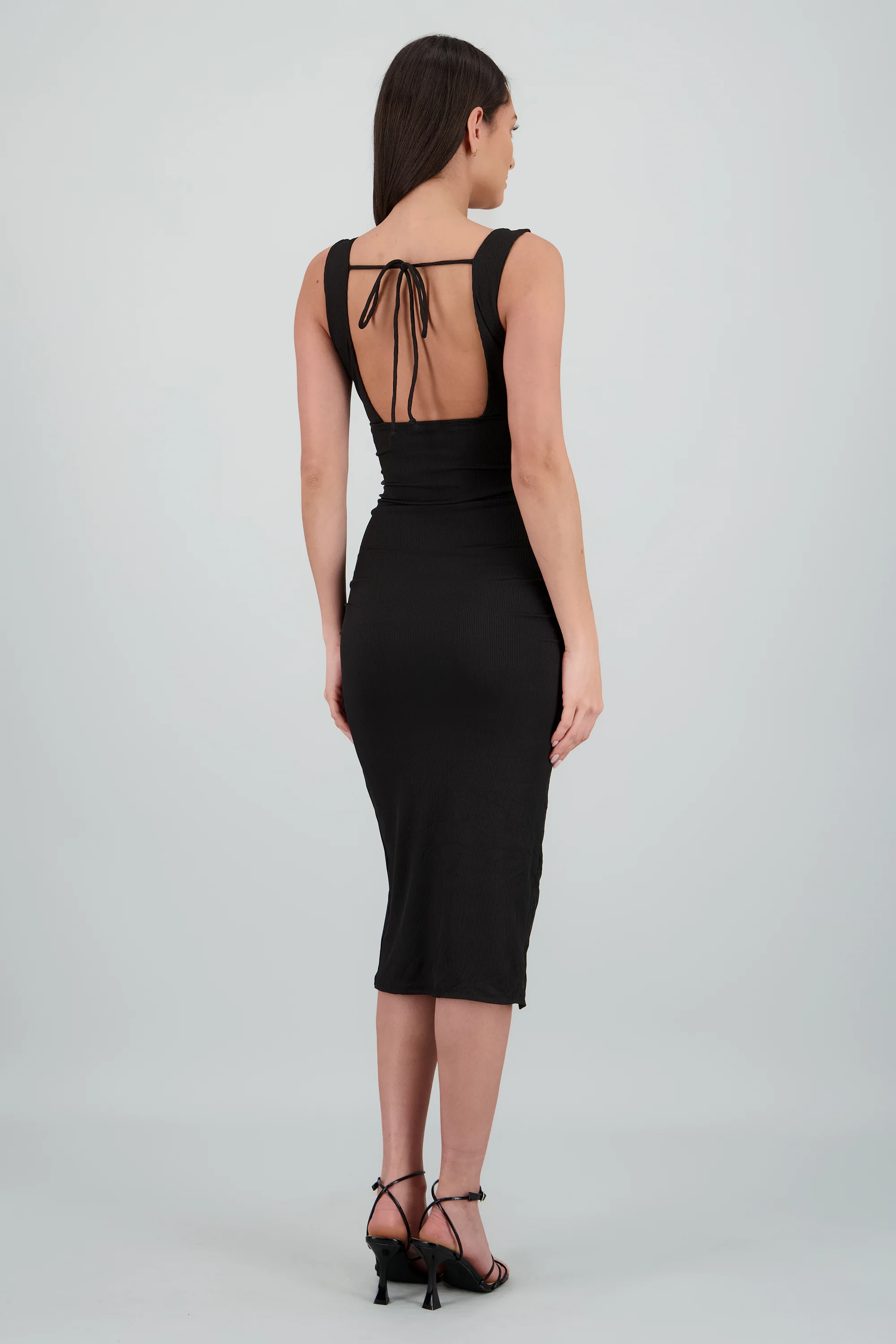 Vestido escote V escote espalda - Image 4