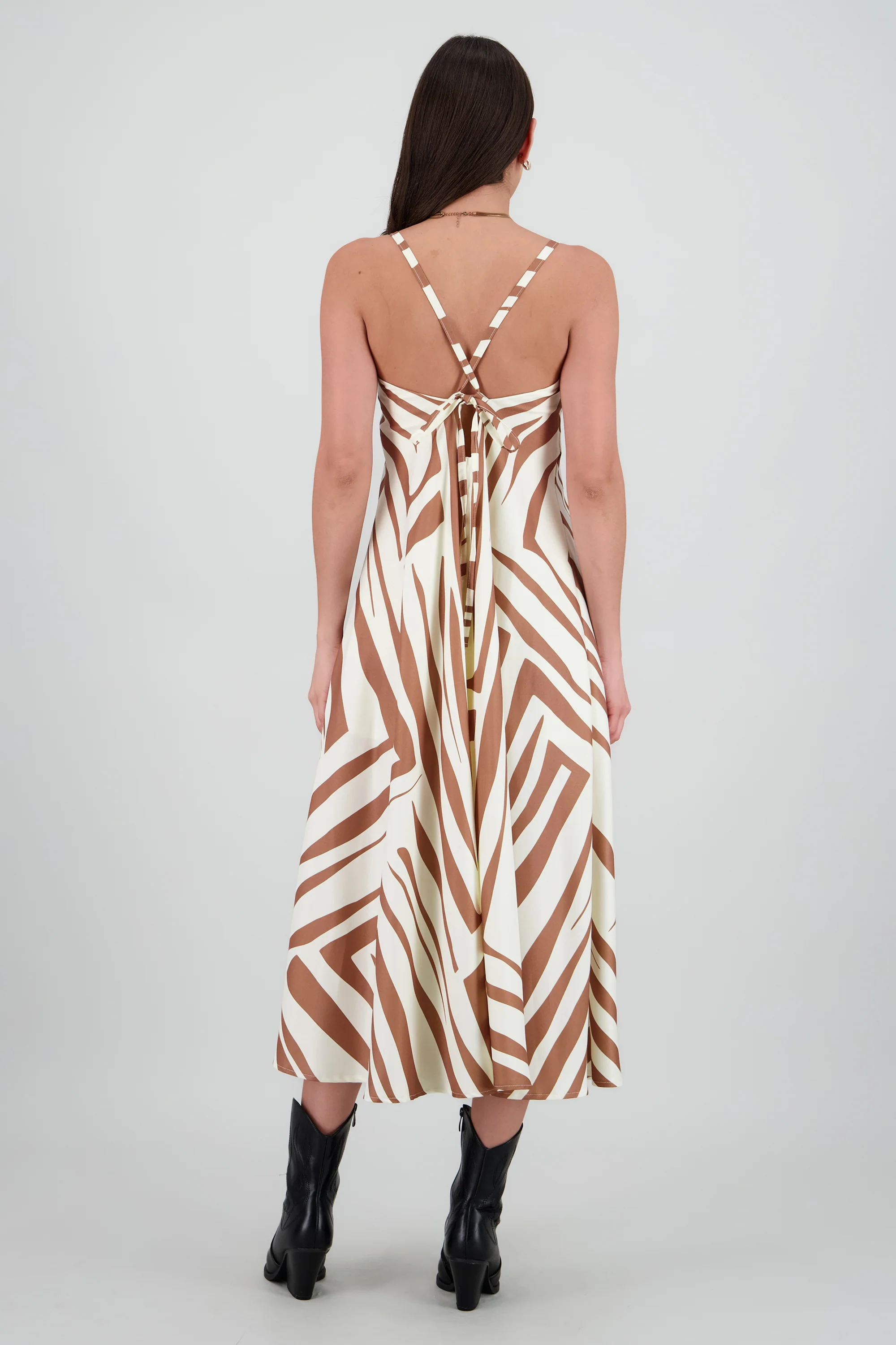 Vestido escote v estampado - Image 4