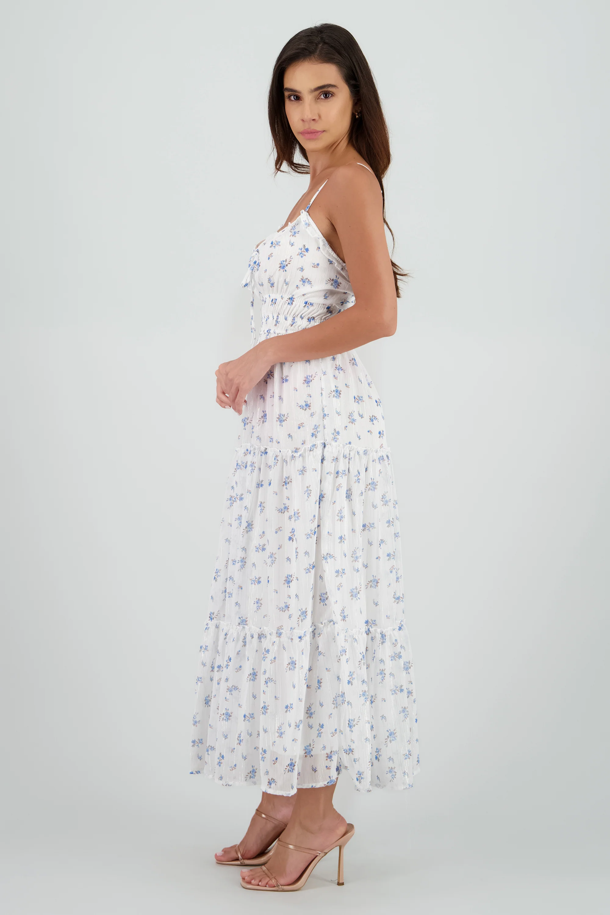 Vestido estampado con tirantes - Image 3