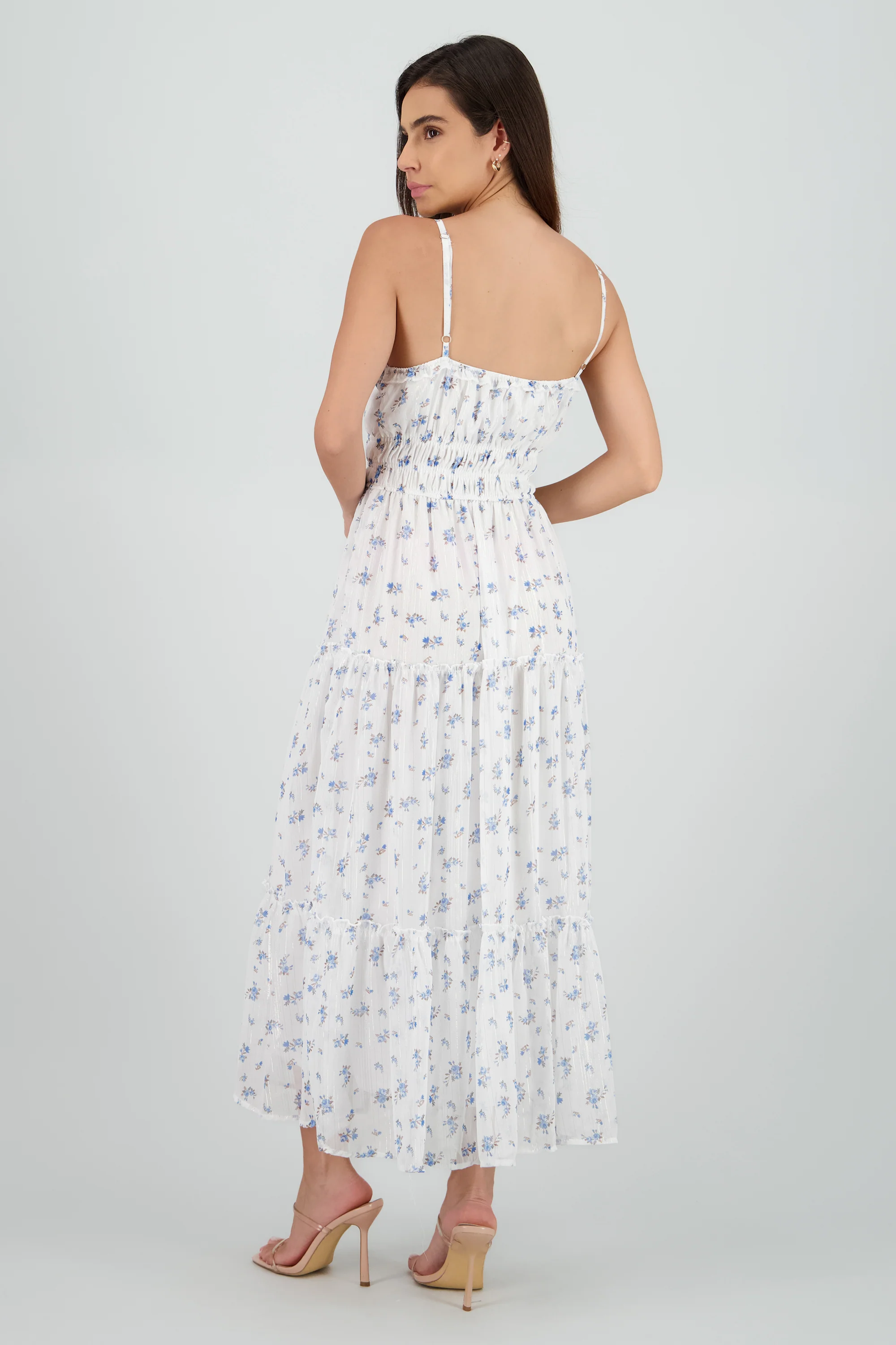 Vestido estampado con tirantes - Image 4