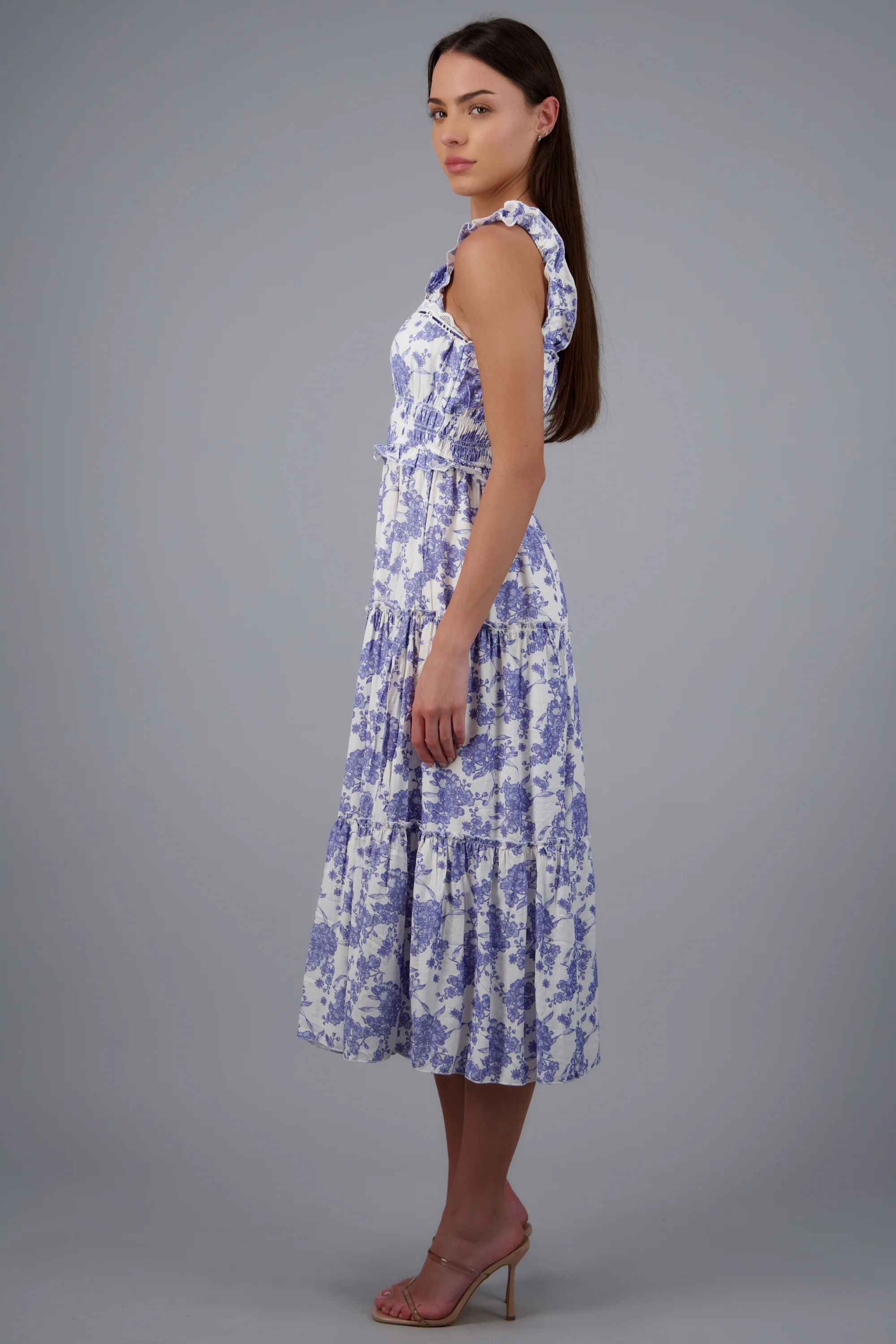 VESTIDO ESTAMPADO FLORES DET TIRANTES - Image 3