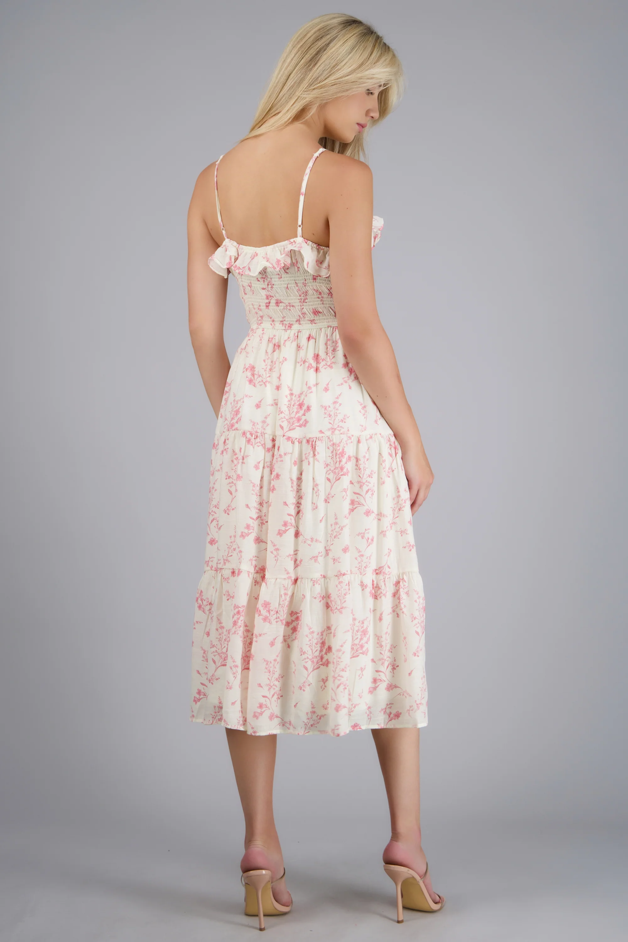 Vestido estampado flores tirantes - Image 4