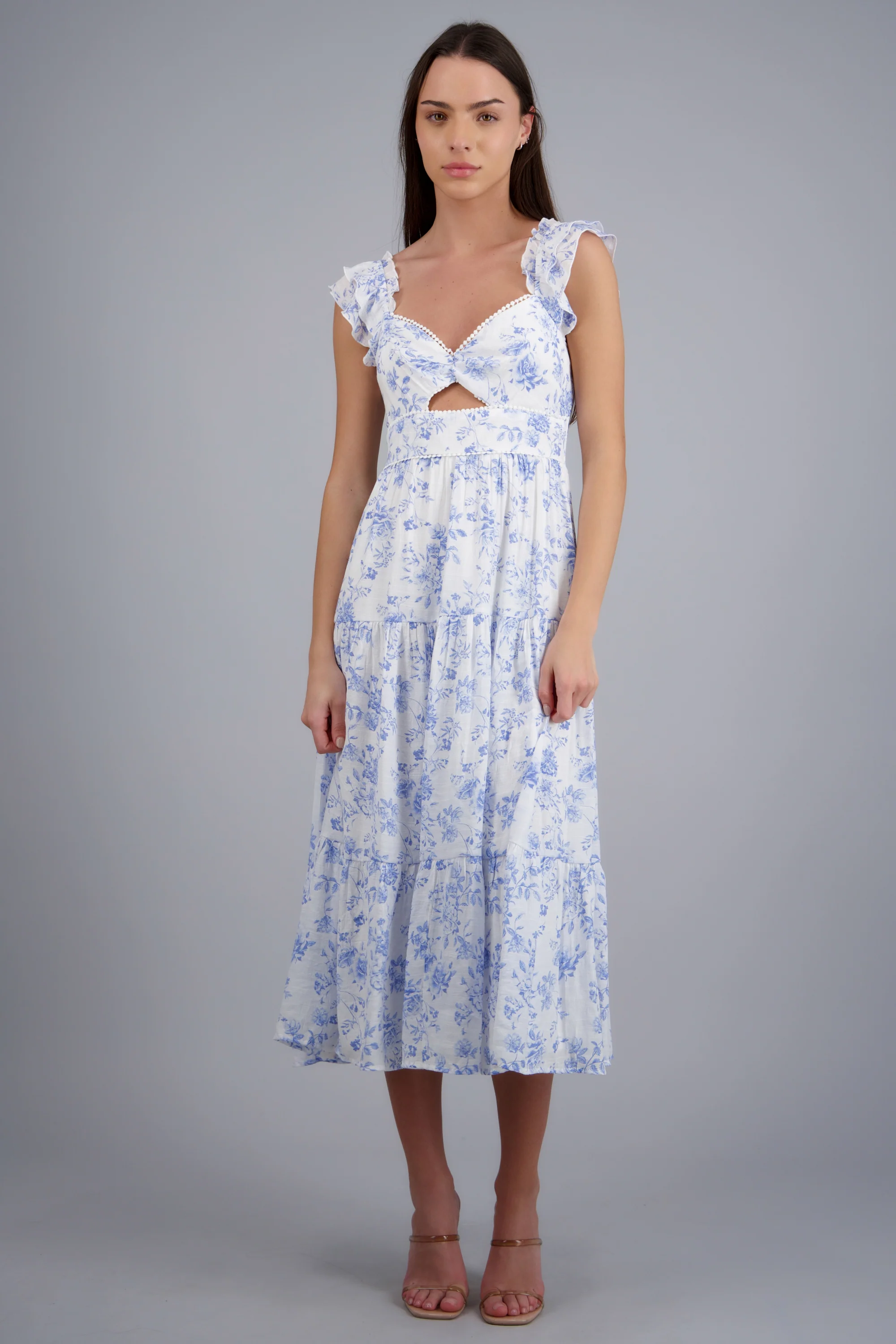 VESTIDO FLORES BLOQUES TIRANTES