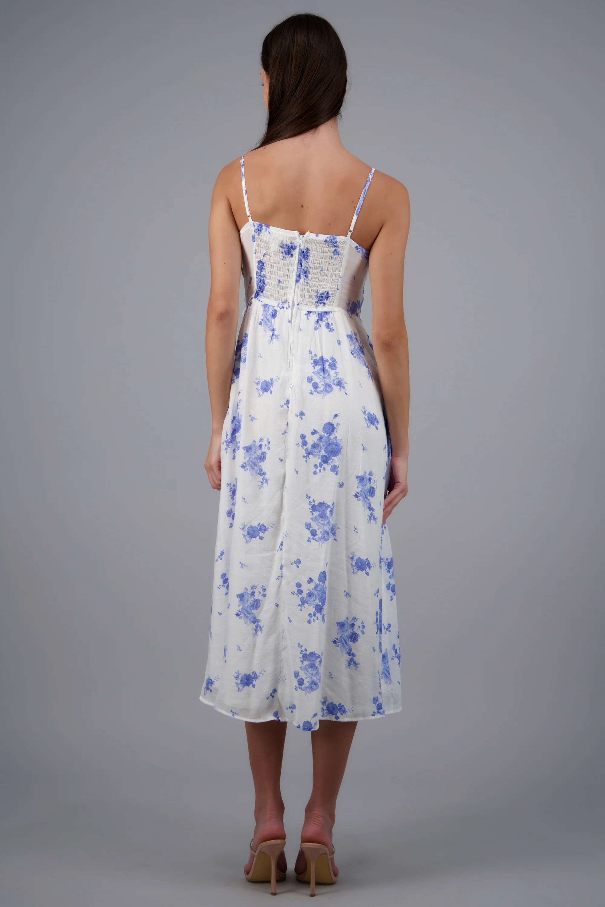 VESTIDO FLORES DET MOÑOS CINTURA - Image 4
