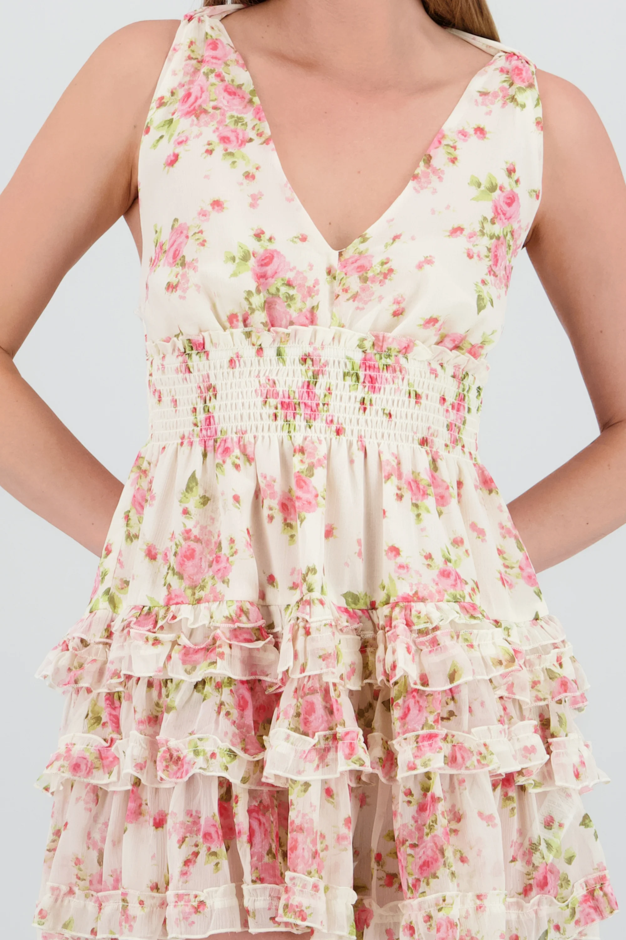 Vestido halter con estampado de flores - Image 5