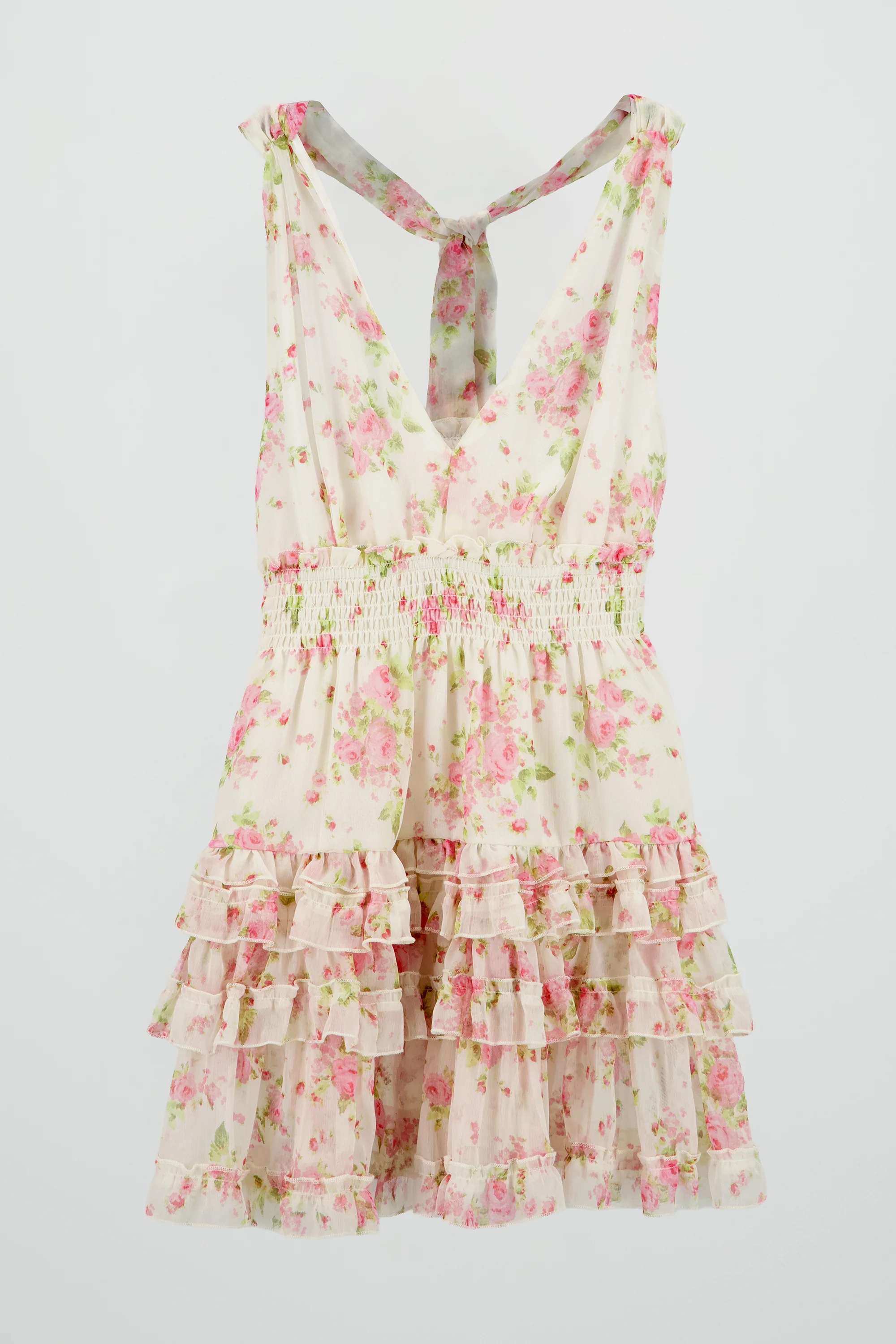 Vestido halter con estampado de flores - Image 6