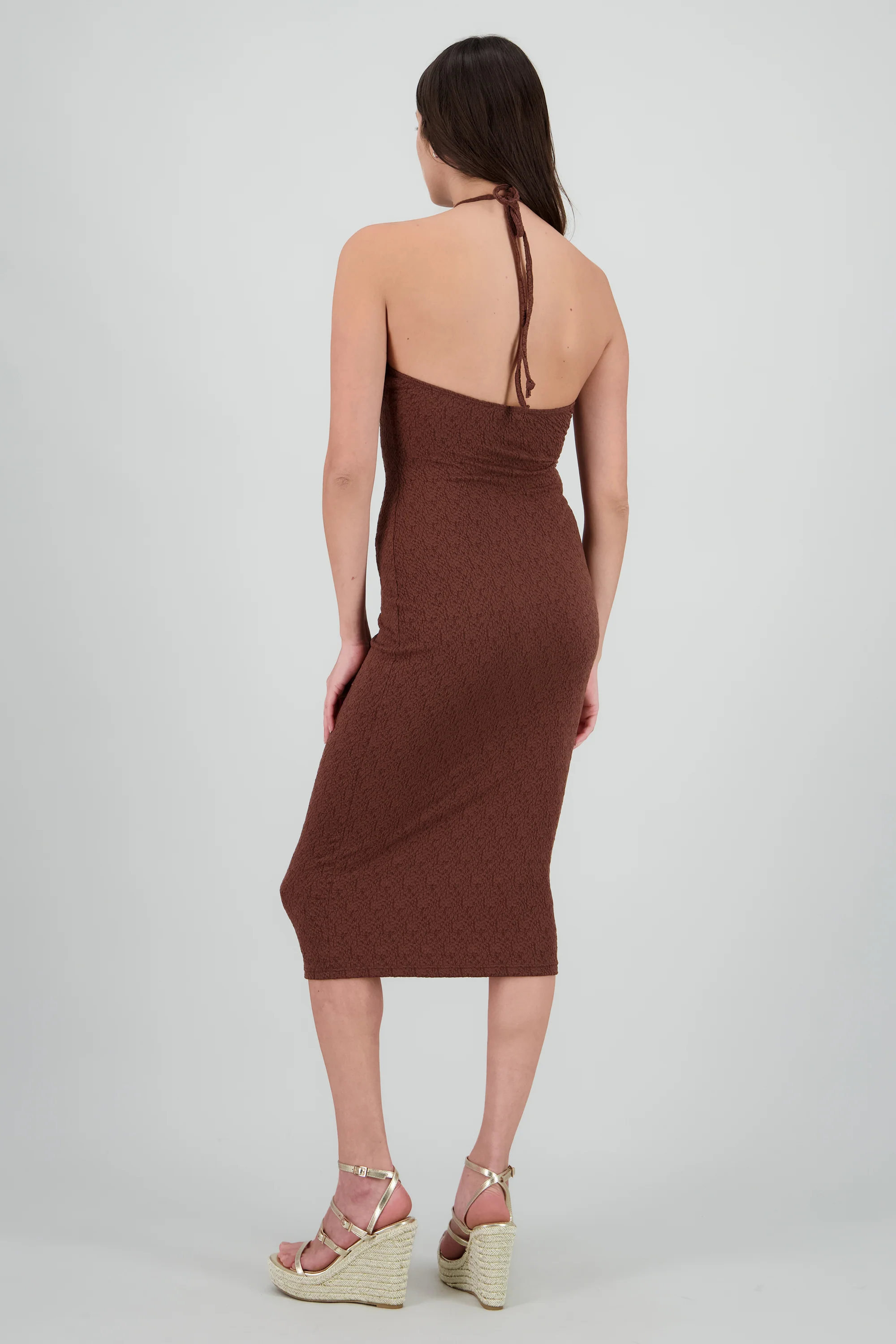 Vestido halter textura - Image 4