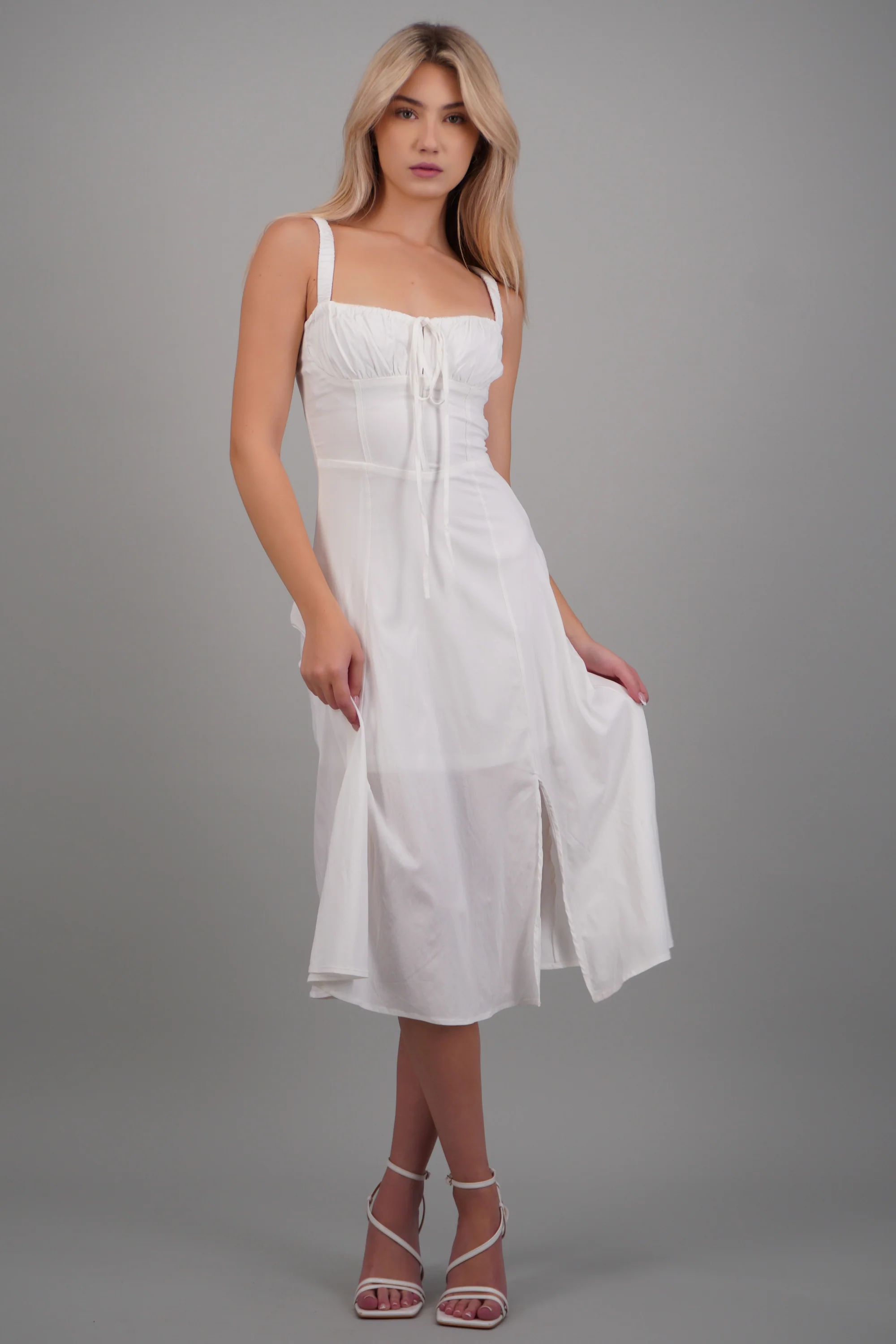 Vestido liso maxi - Image 3