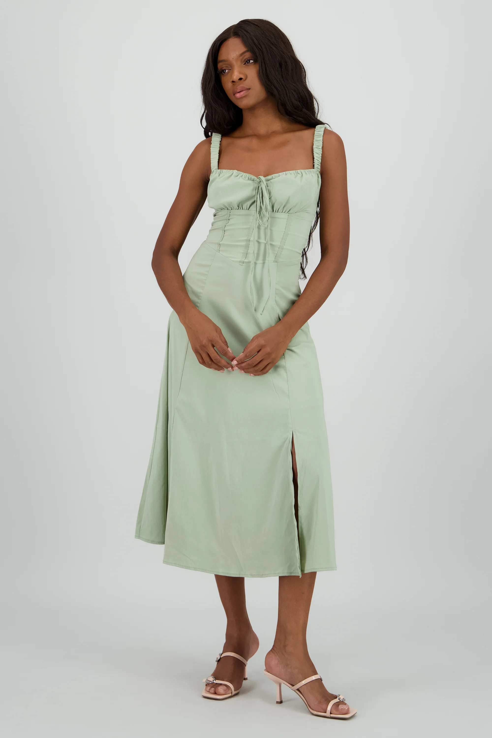 Vestido liso maxi - Image 2