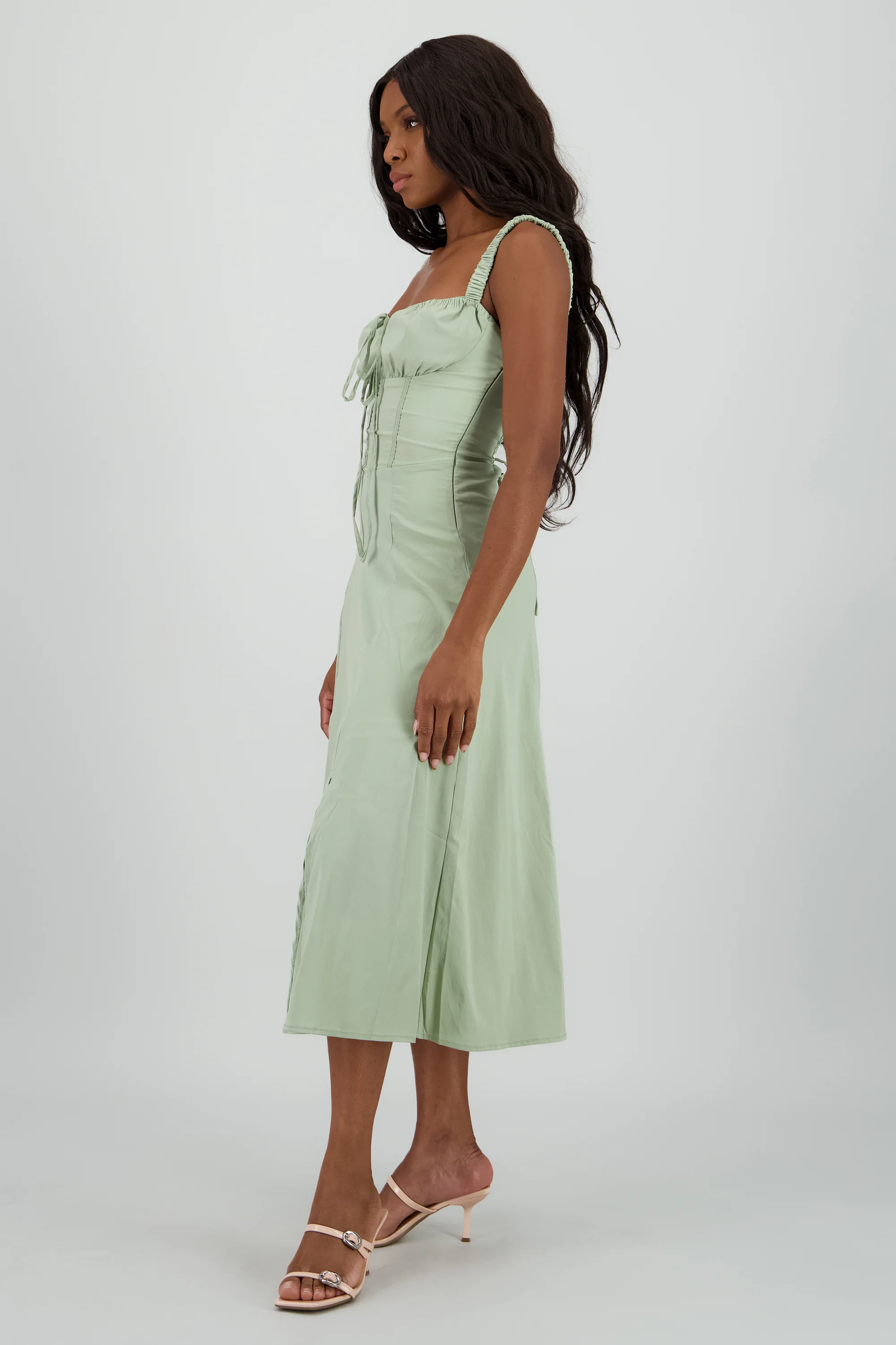 Vestido liso maxi - Image 3