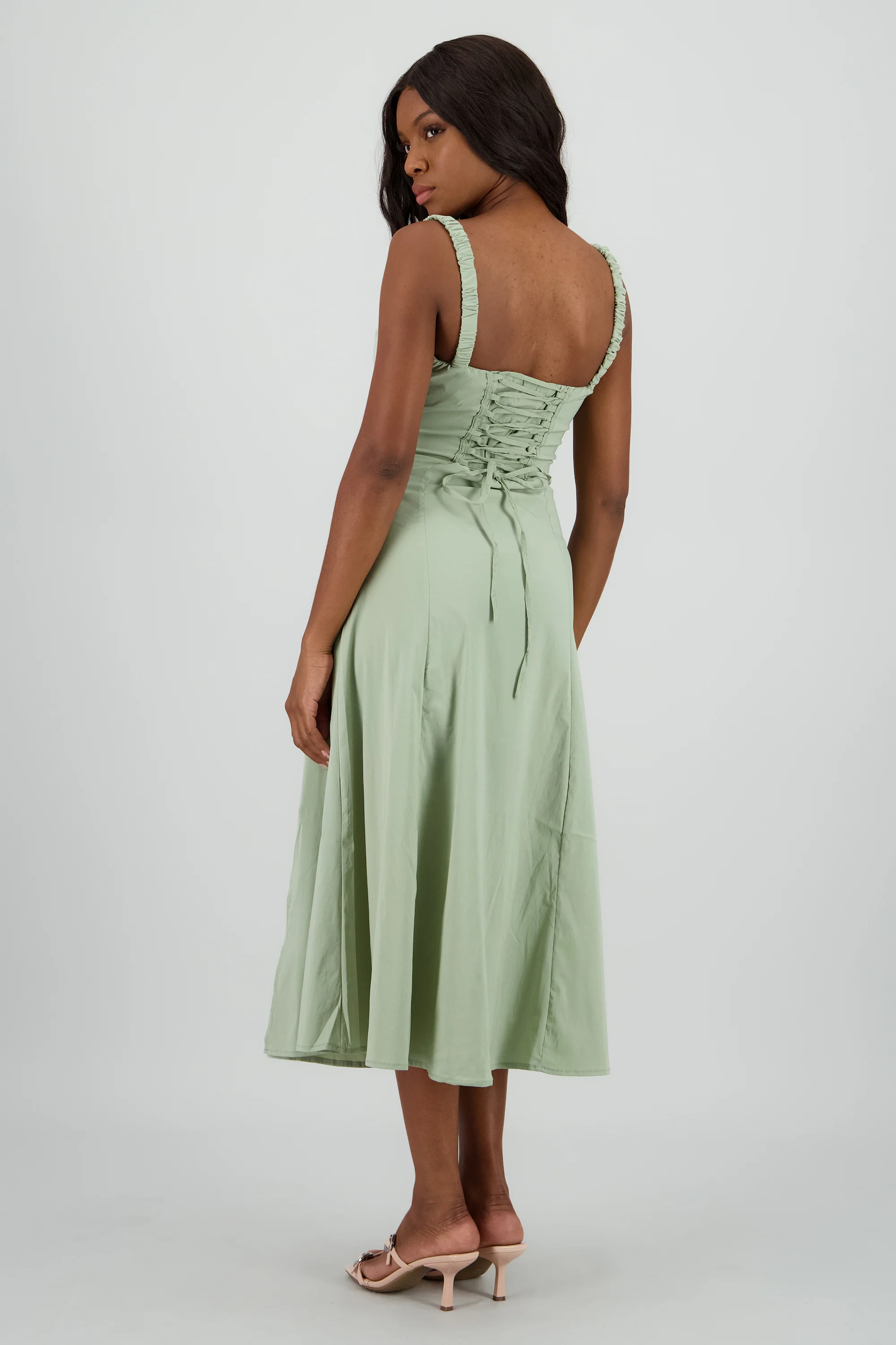 Vestido liso maxi - Image 4