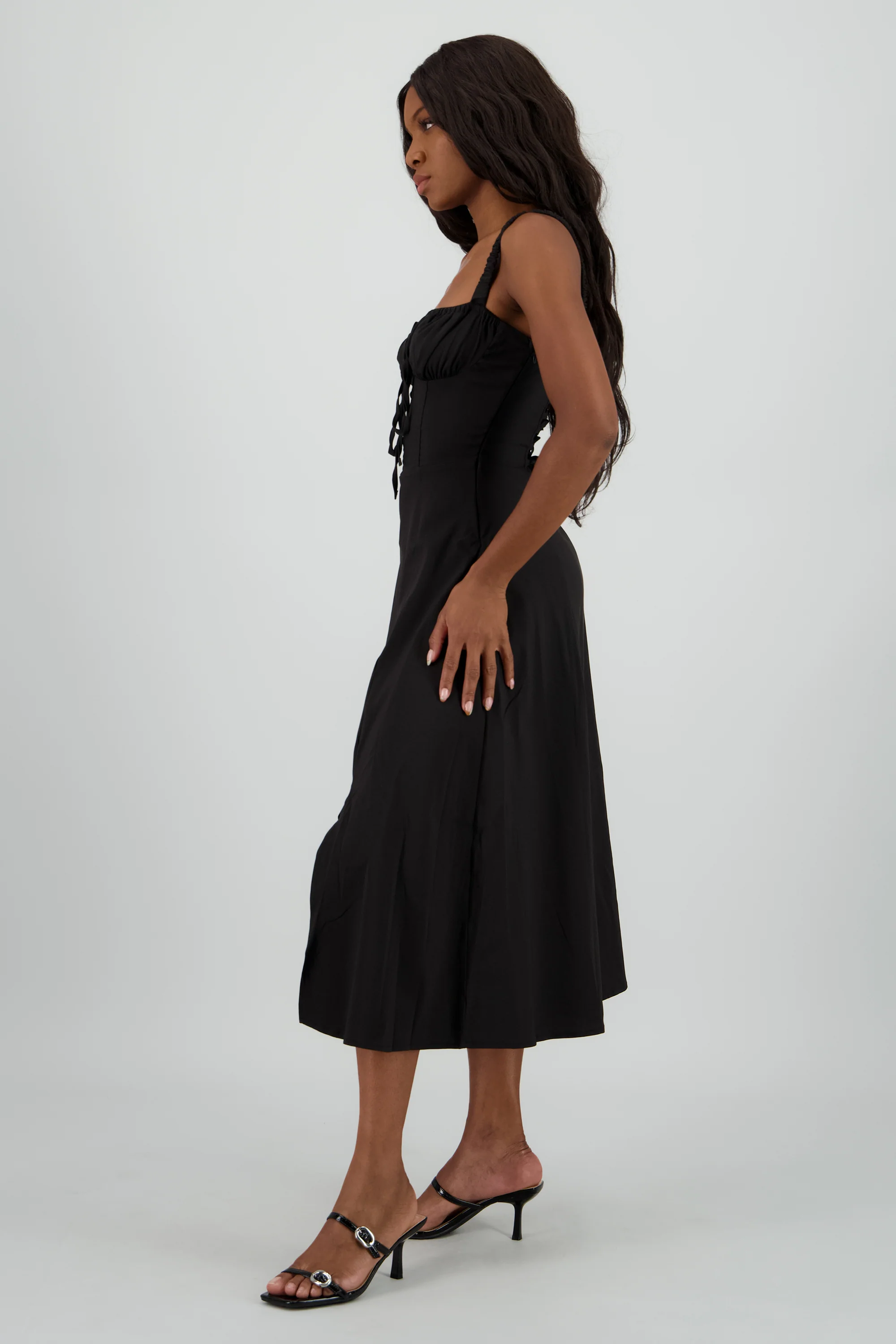 Vestido liso maxi - Image 3