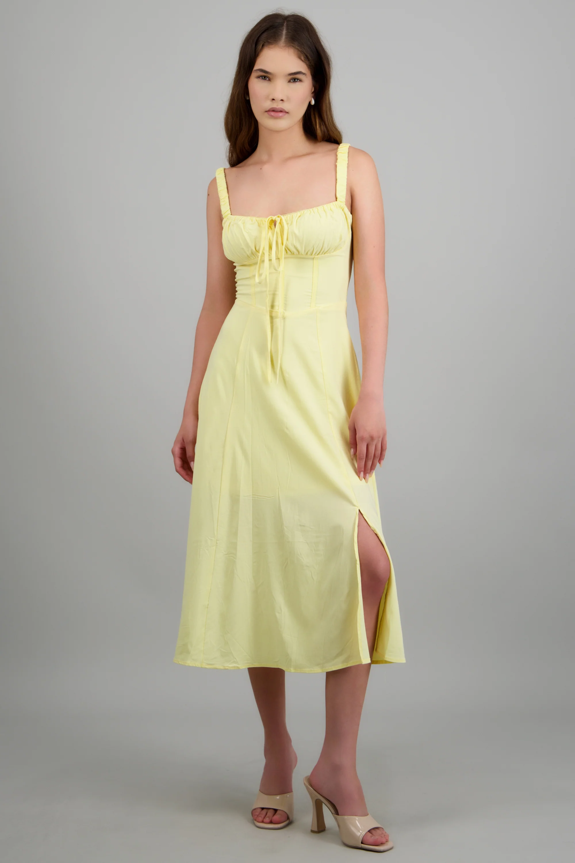 Vestido liso maxi - Image 3
