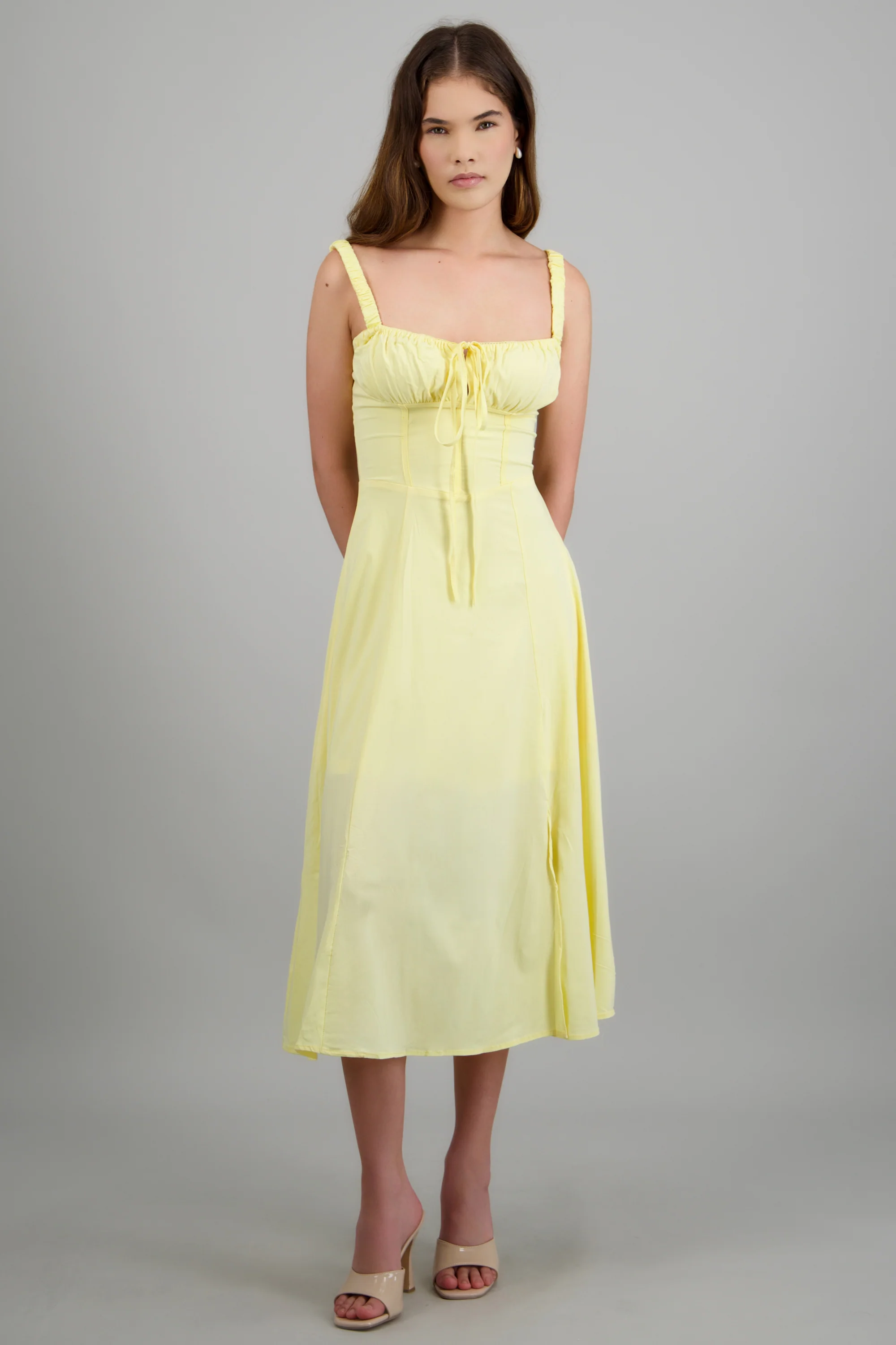Vestido liso maxi - Image 4