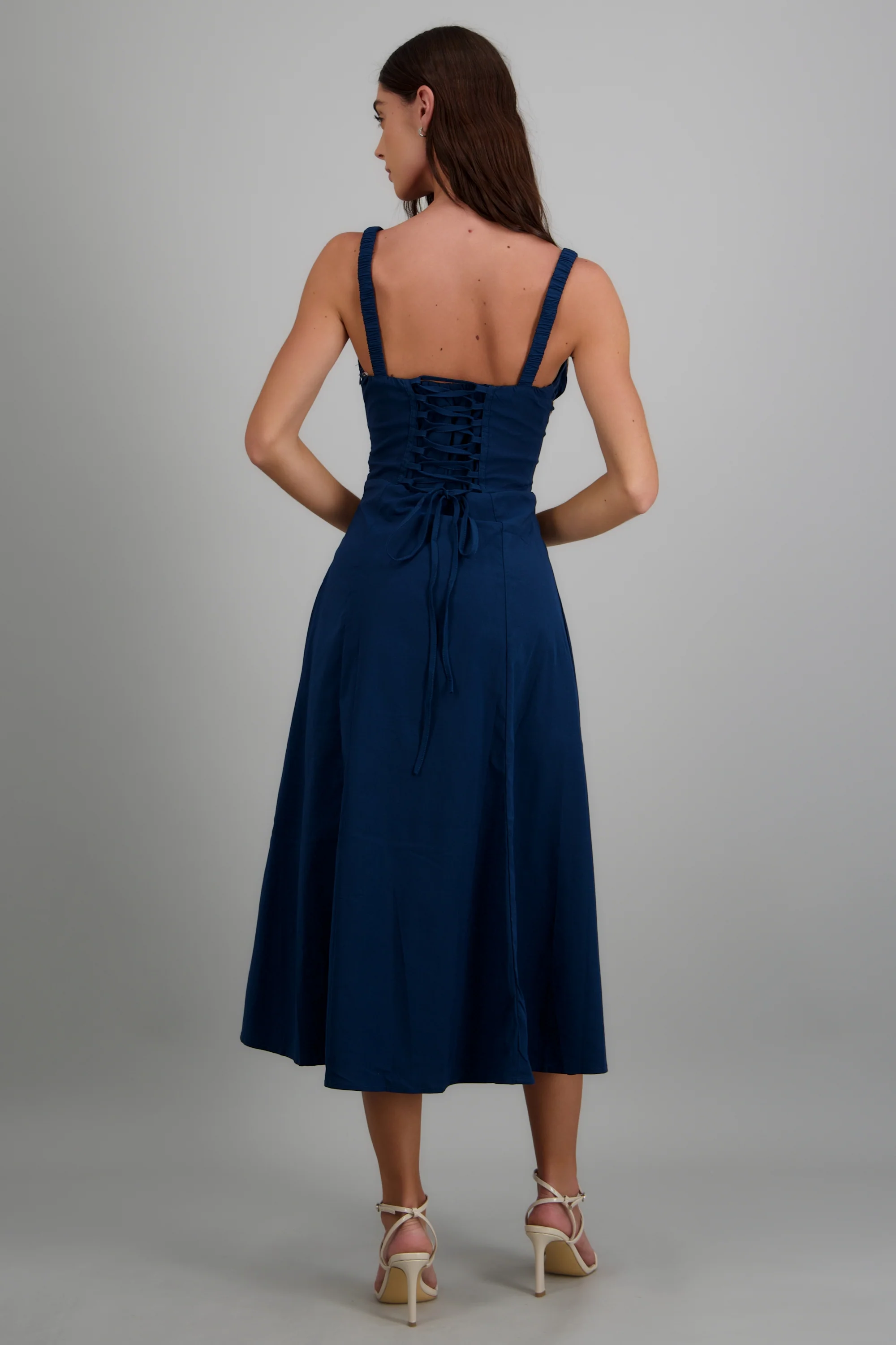 Vestido liso maxi - Image 4
