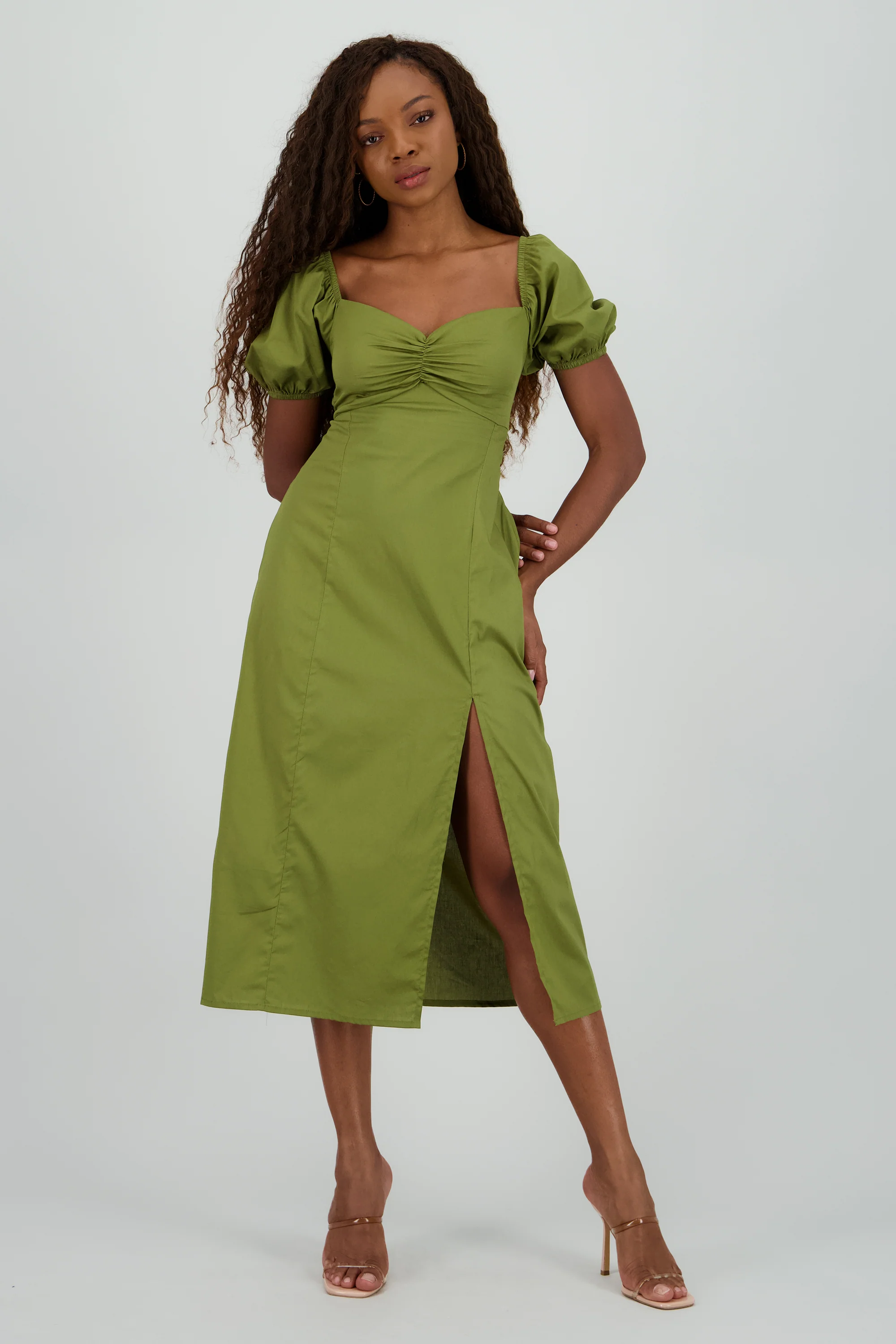 Vestido manga abullonada - Image 2