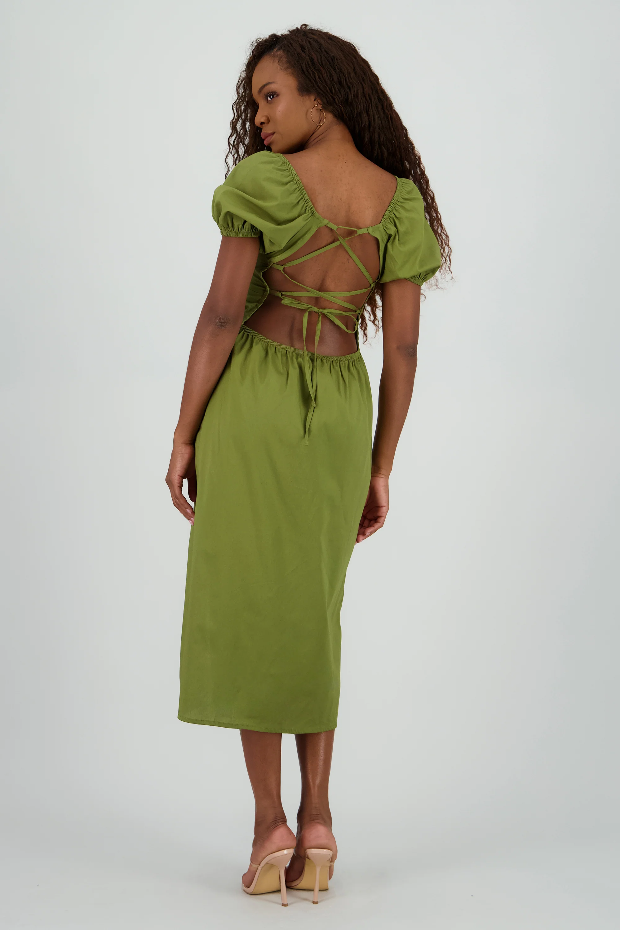 Vestido manga abullonada - Image 4