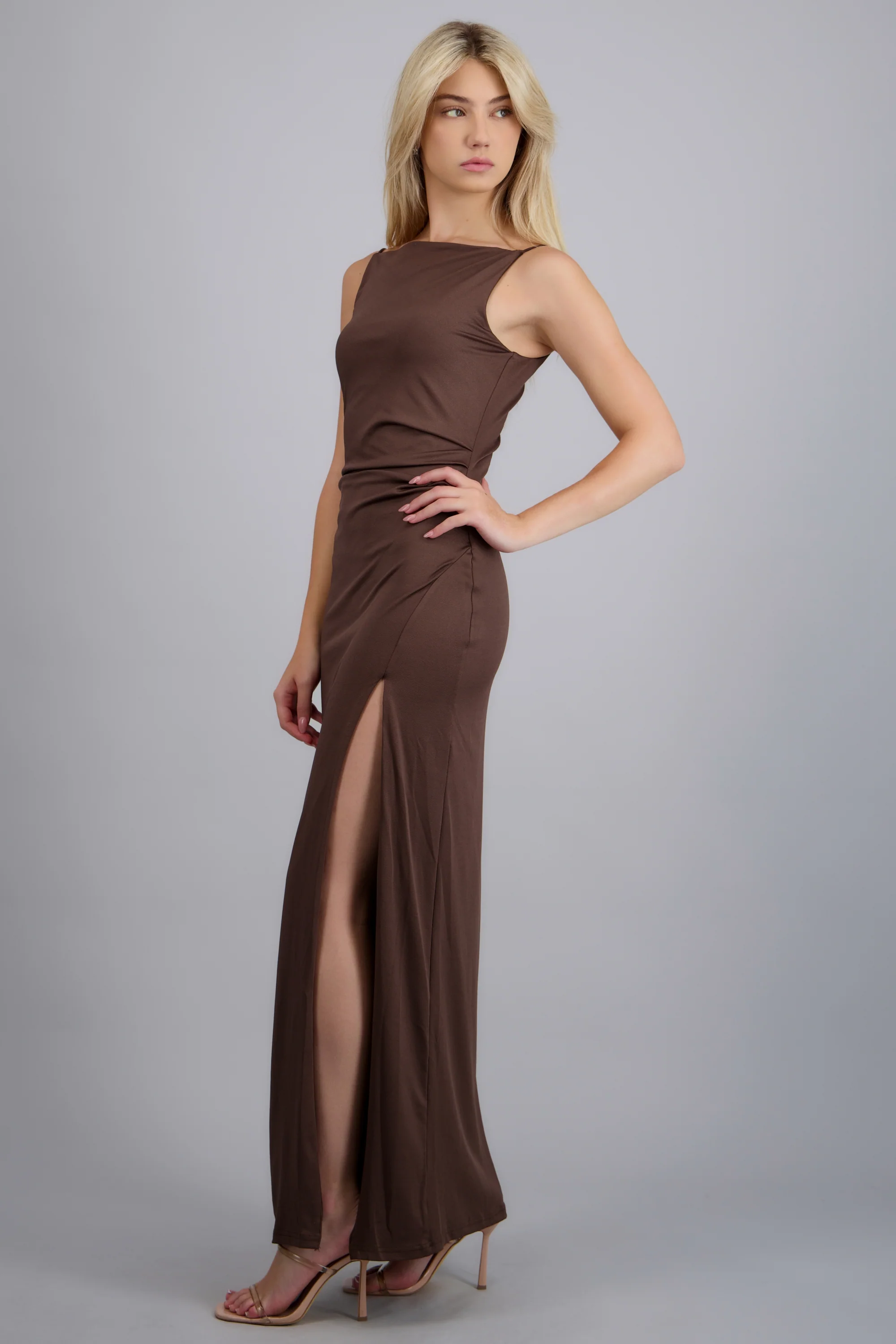Vestido maxi bodycon liso - Image 2