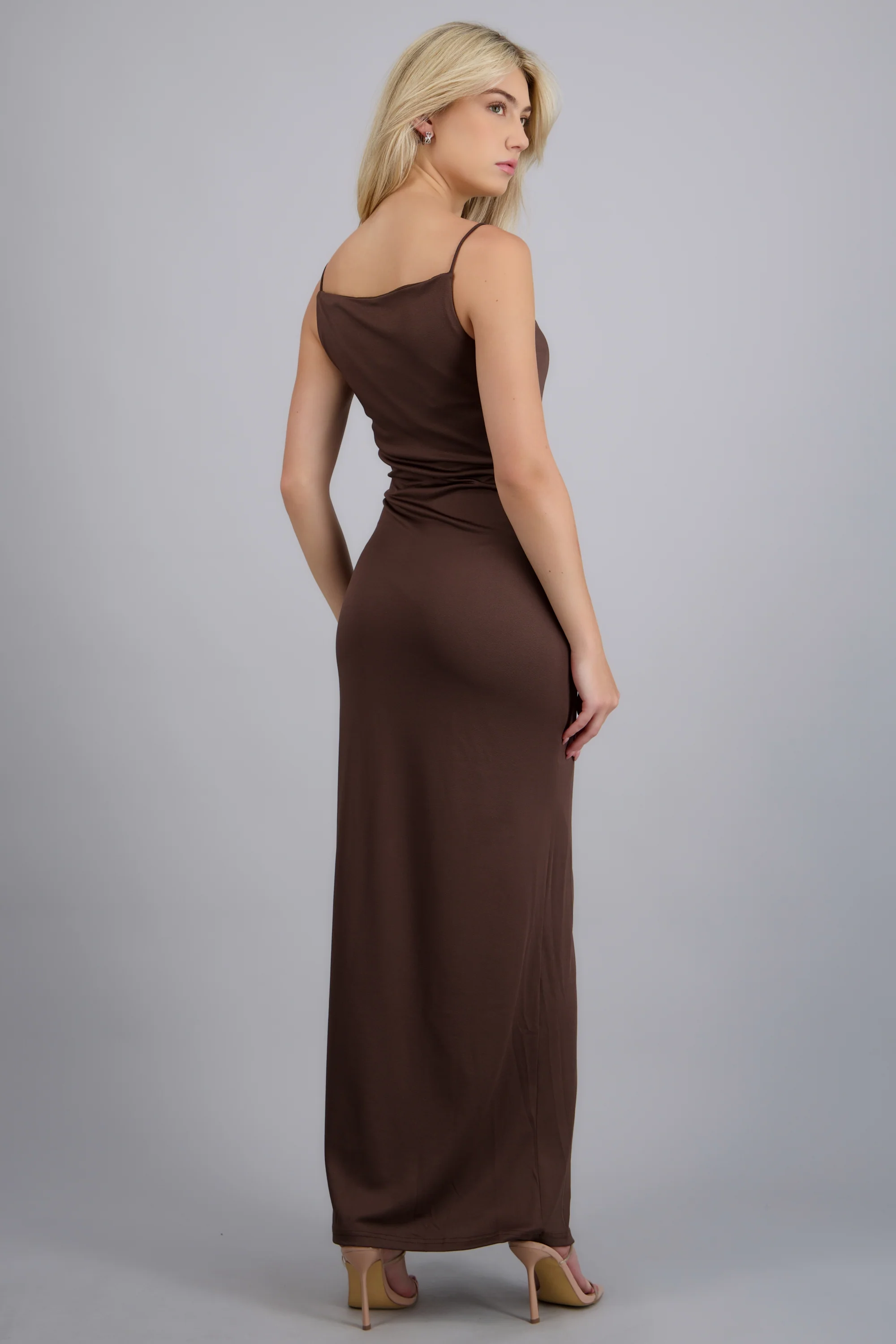 Vestido maxi bodycon liso - Image 4