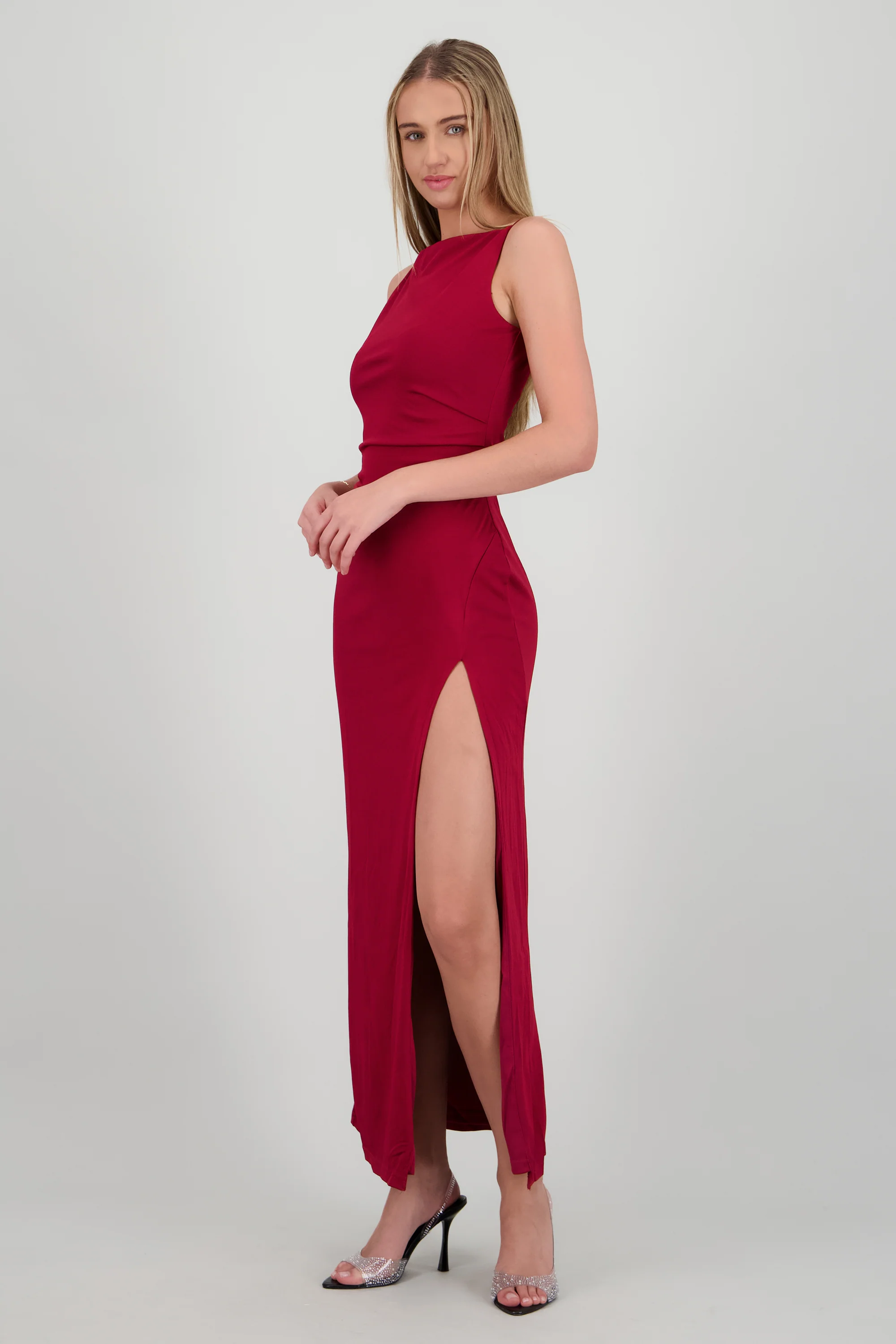Vestido maxi bodycon liso - Image 3