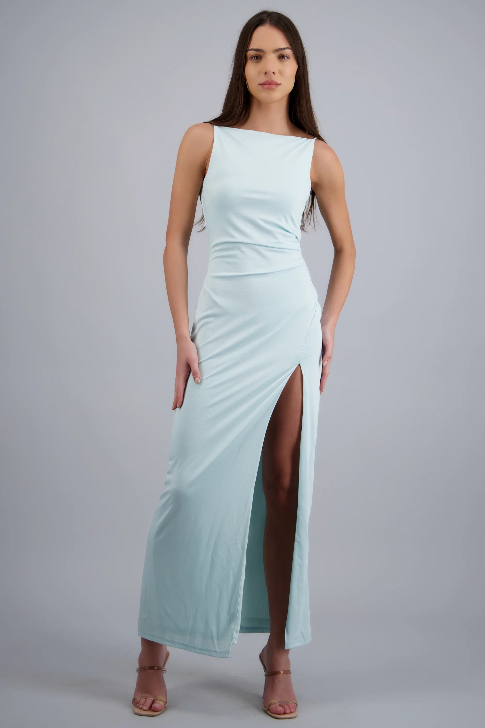 Vestido maxi bodycon liso - Image 3