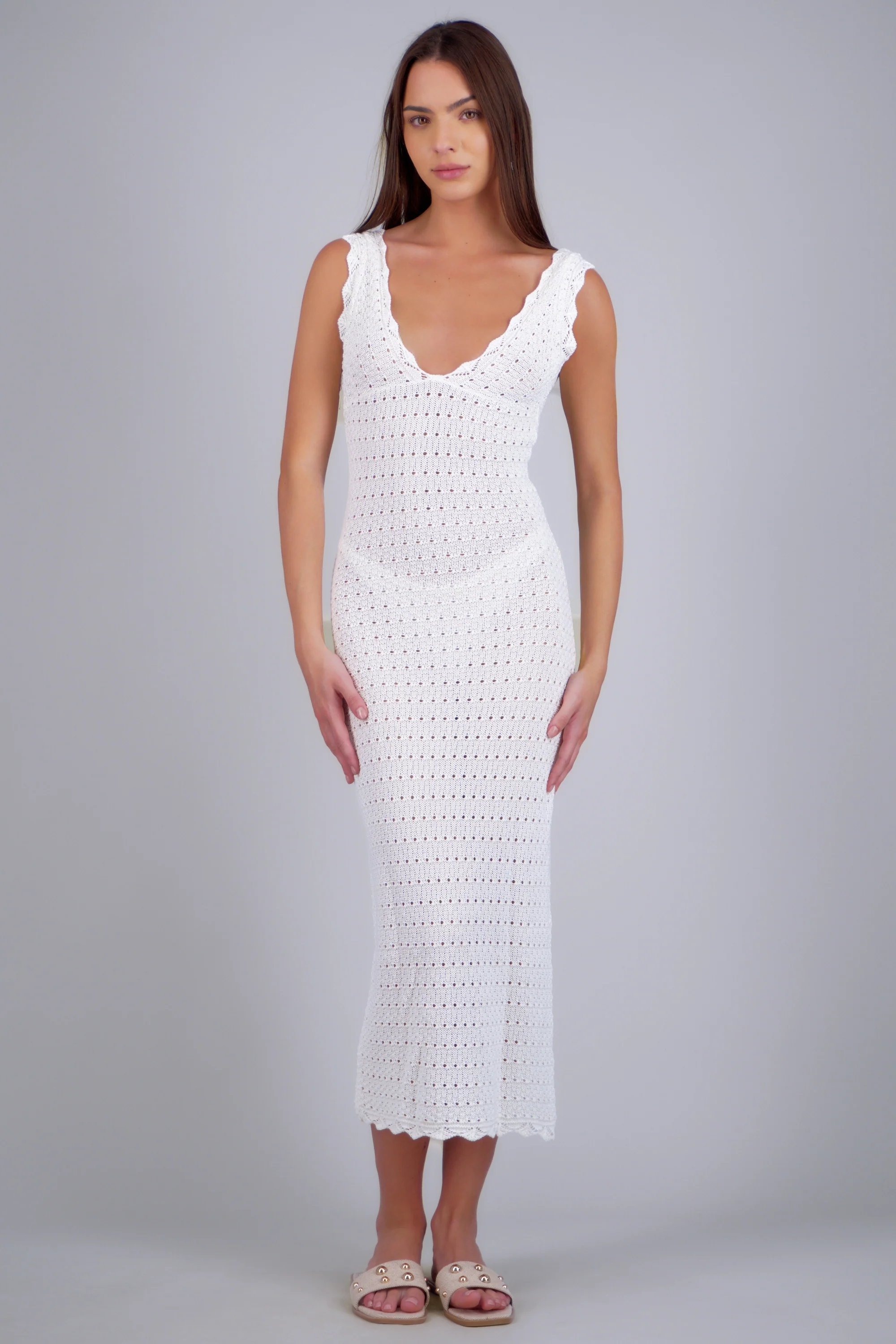 Vestido maxi calado detalle espalda - Image 3