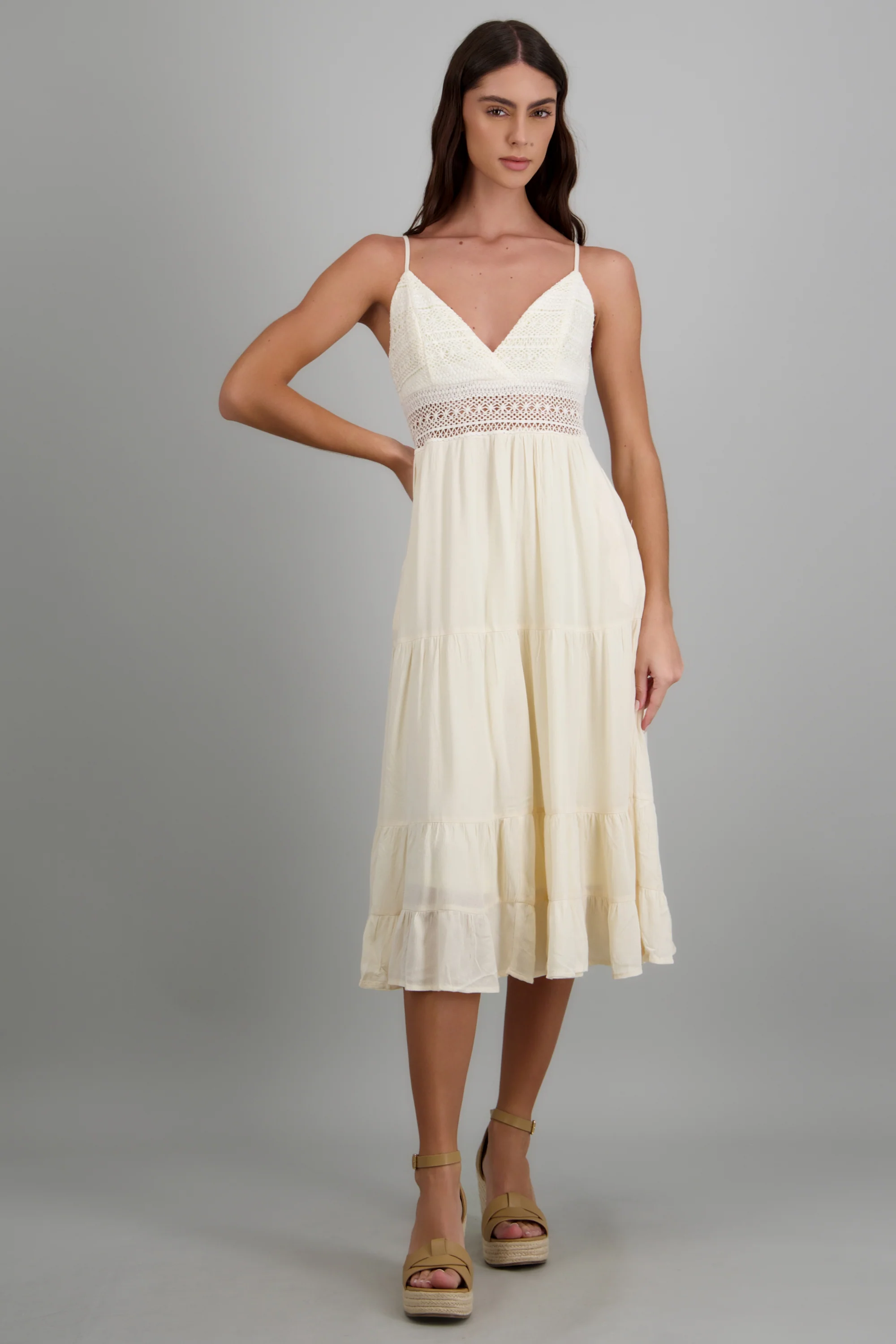 Vestido maxi con crochet - Image 3
