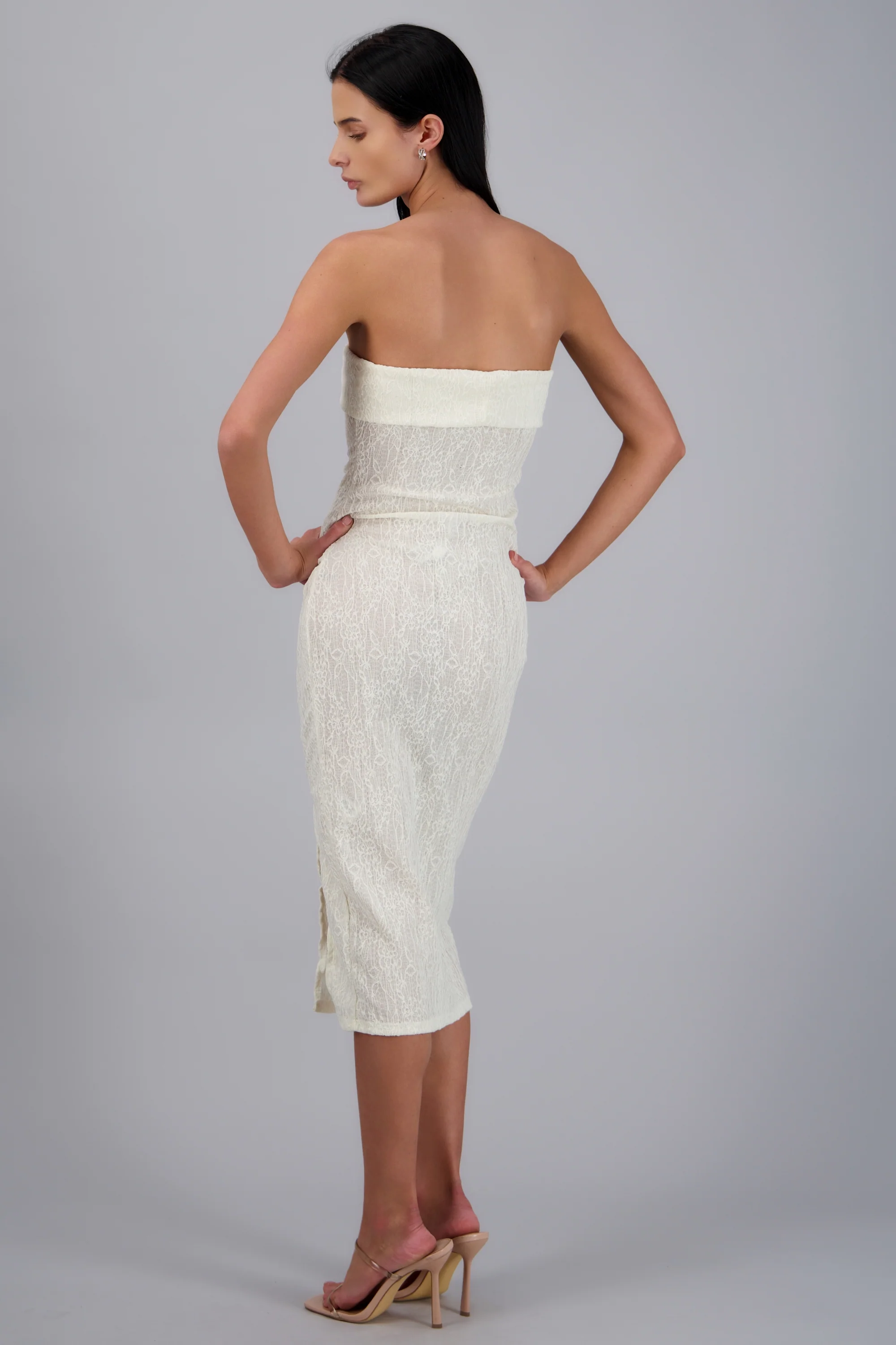Vestido maxi con doblex textura - Image 4