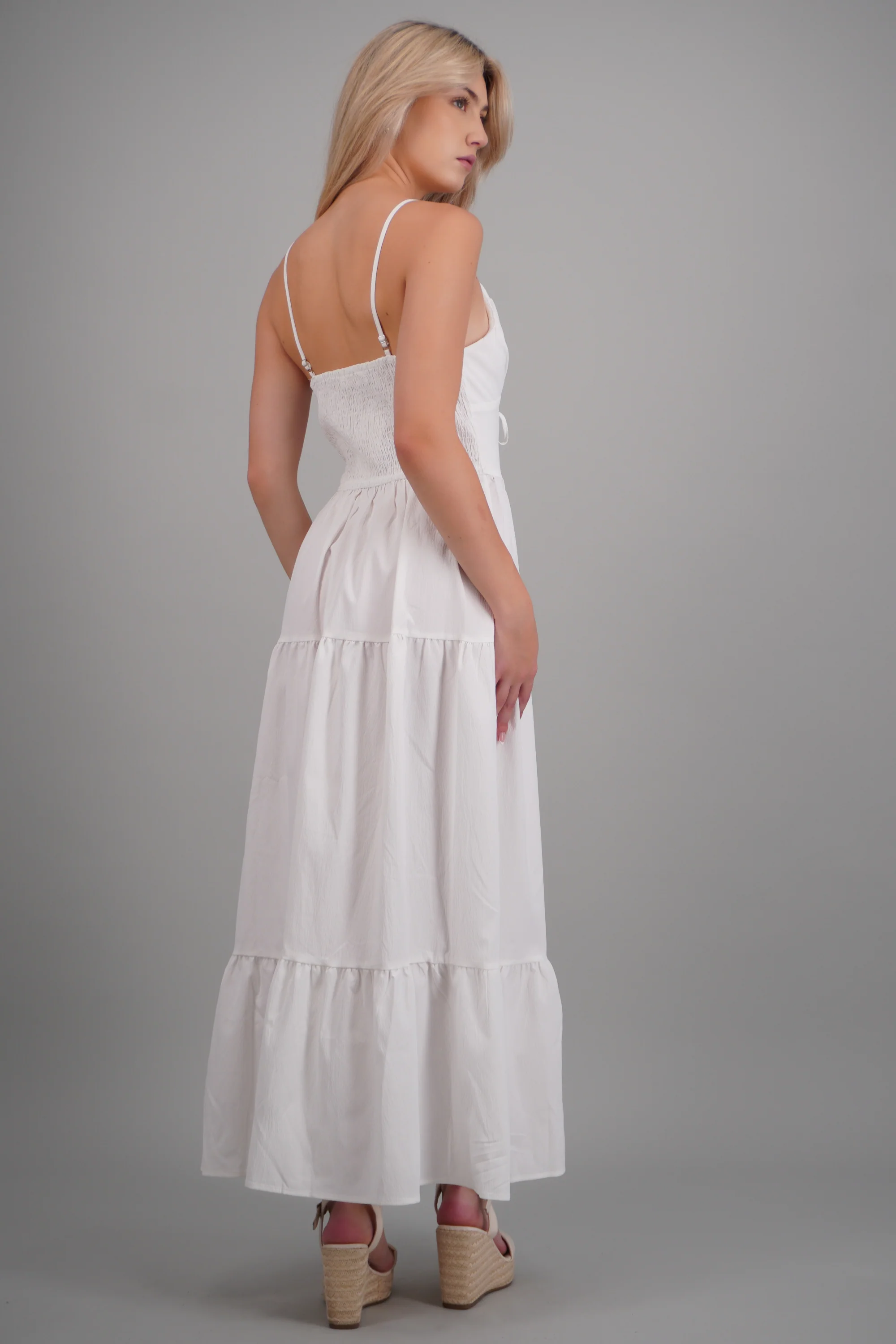 Vestido maxi cortes tirantes - Image 4