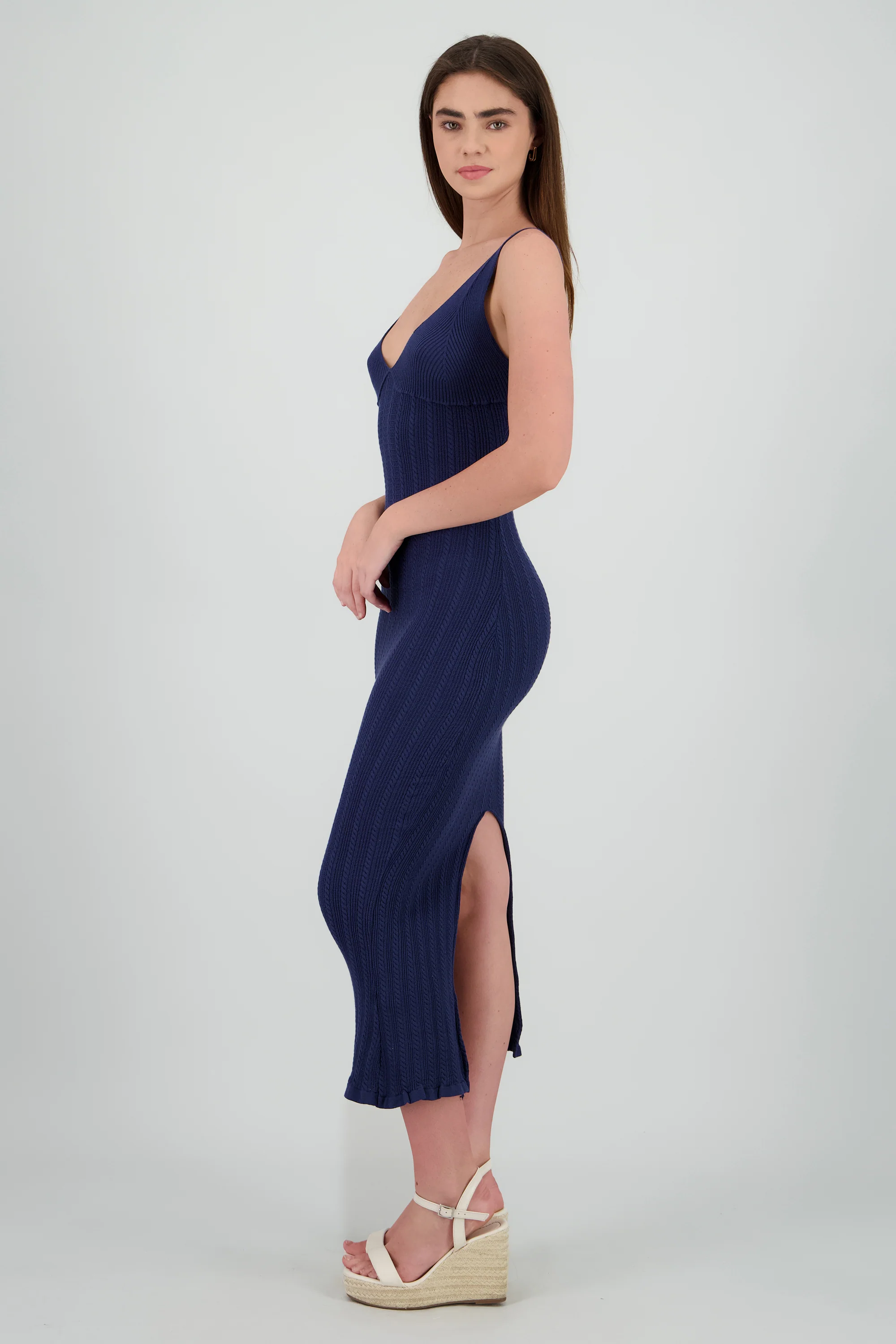 Vestido maxi cuello V - Image 3