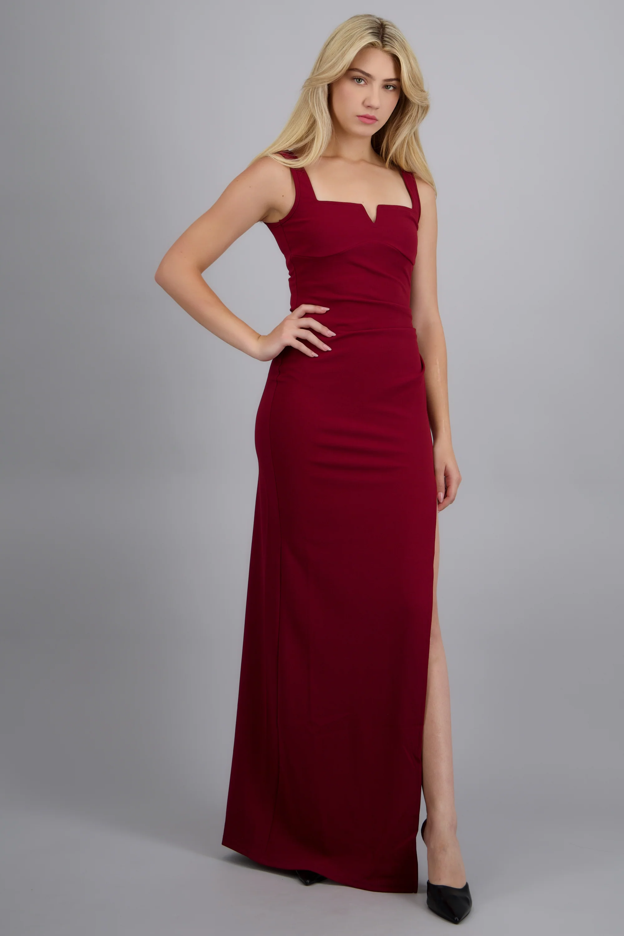 Vestido maxi detalle costado - Image 3