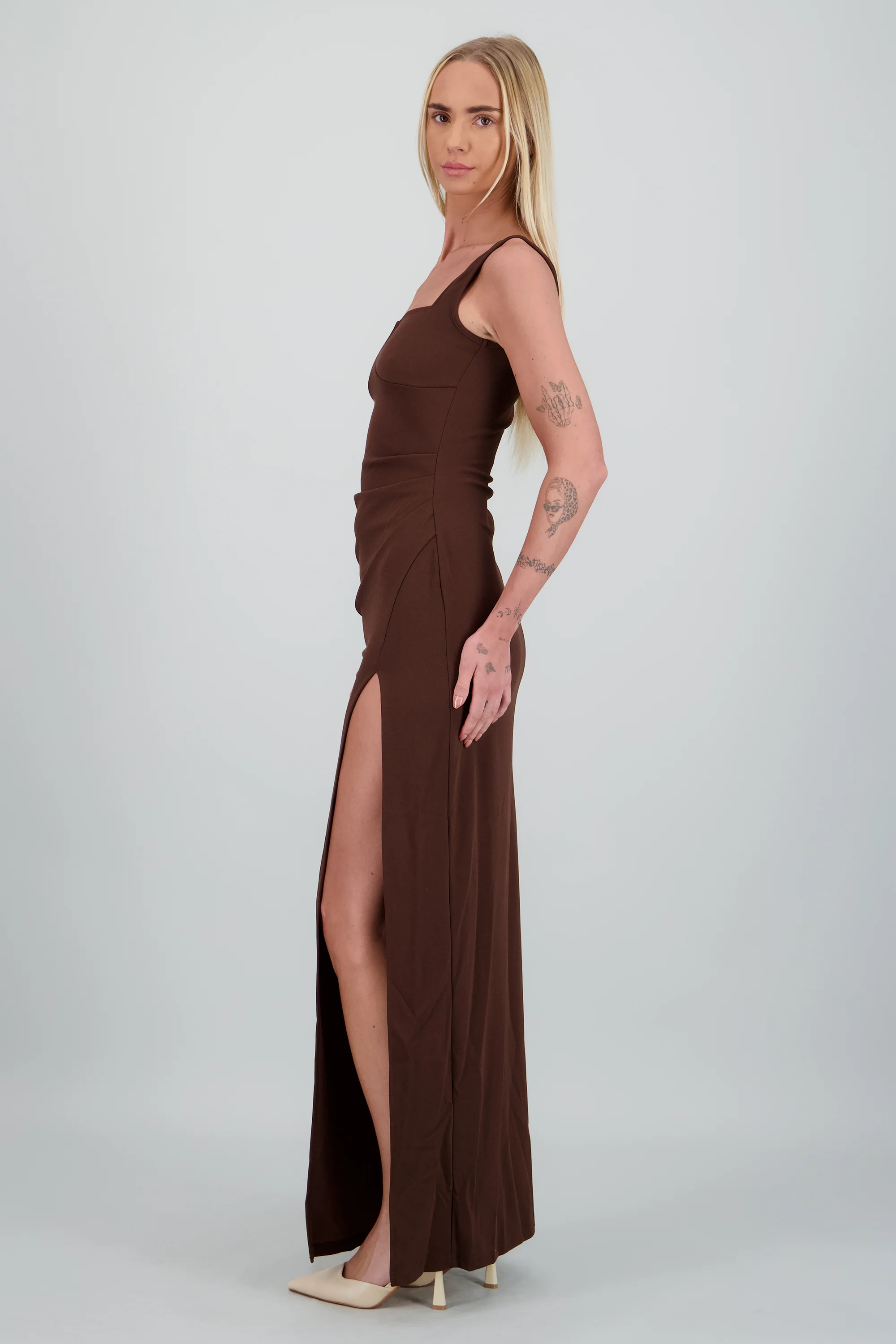 Vestido maxi detalle costado - Image 3