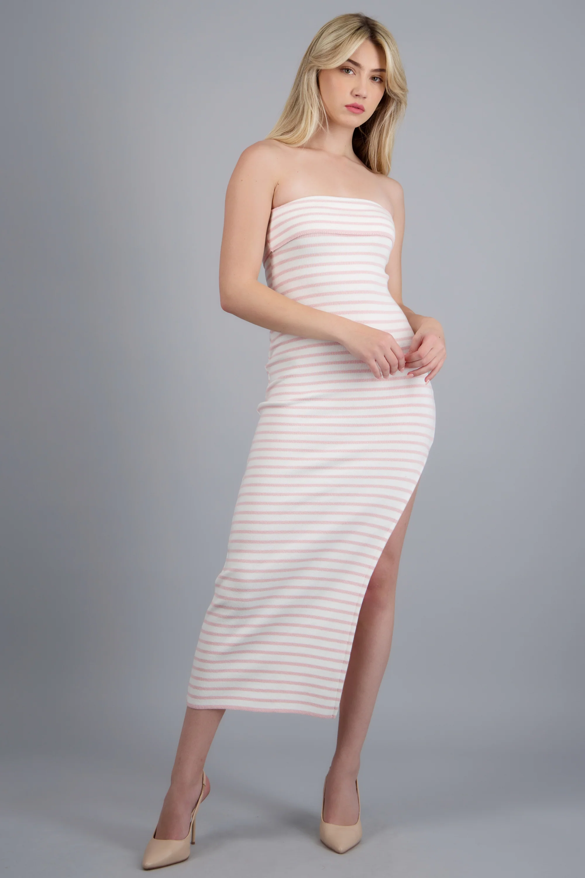 VESTIDO MAXI DET DOBLEZ KNI