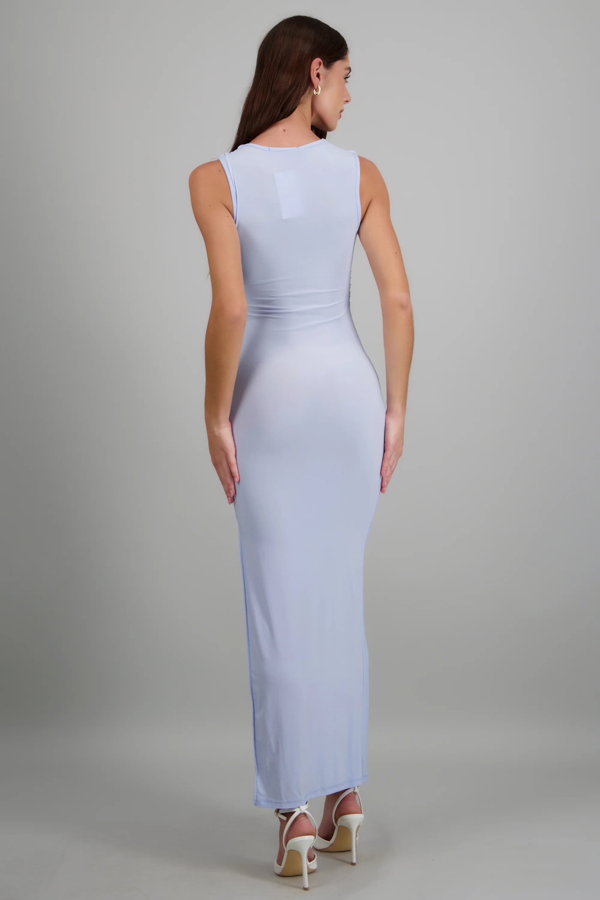 Vestido maxi detalle herraje hombro - Image 4