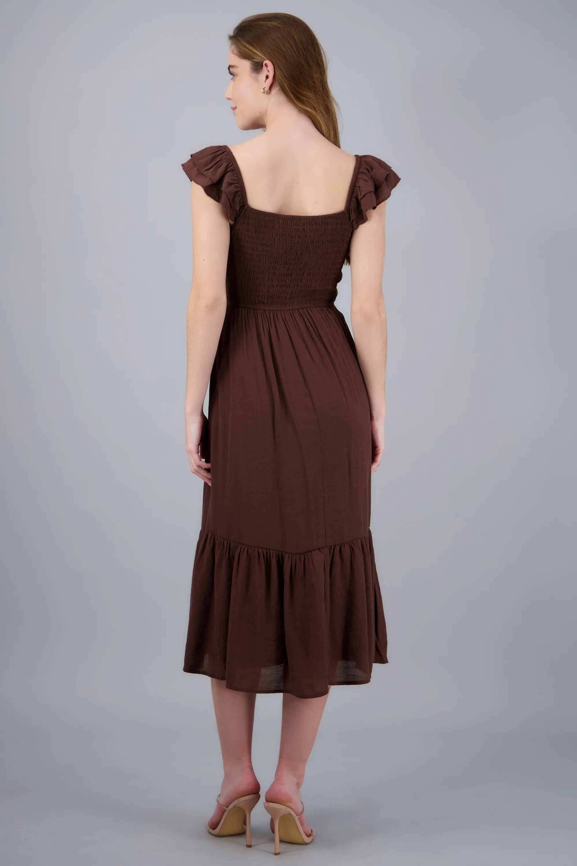 Vestido maxi detalle lace up - Image 4