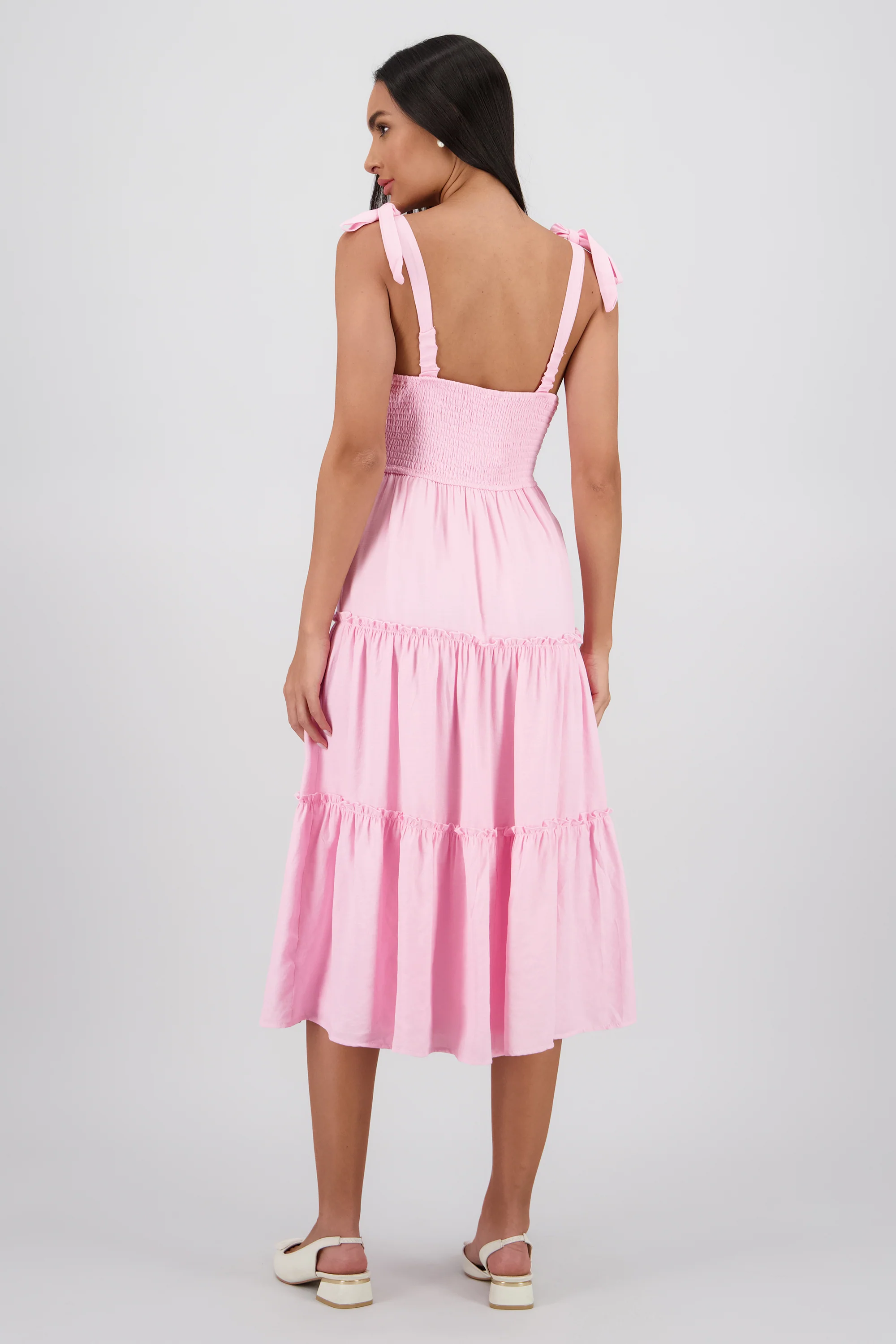 Vestido maxi detalle tirantes amarres - Image 4