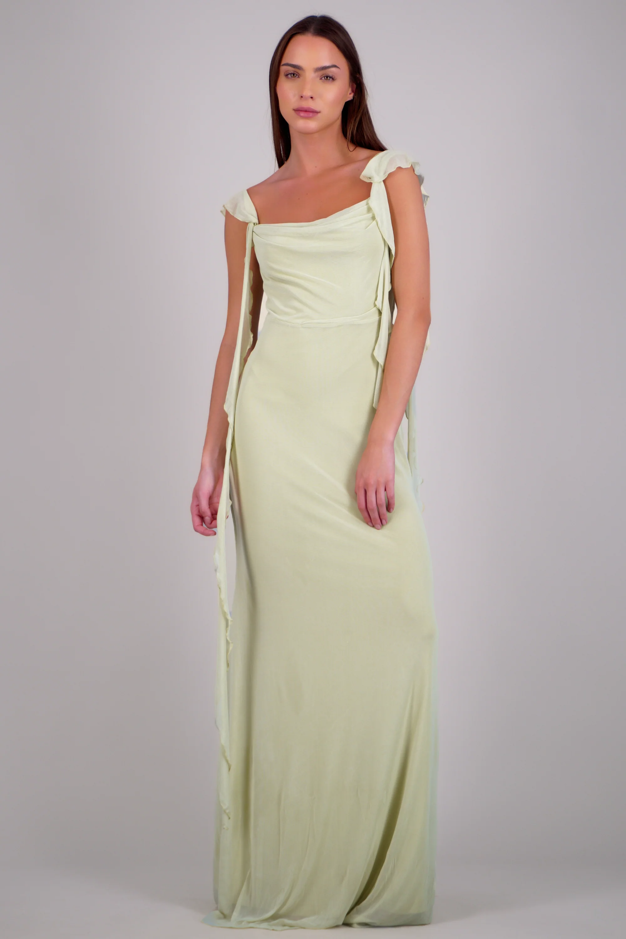 Vestido maxi detalle ruffles - Image 2