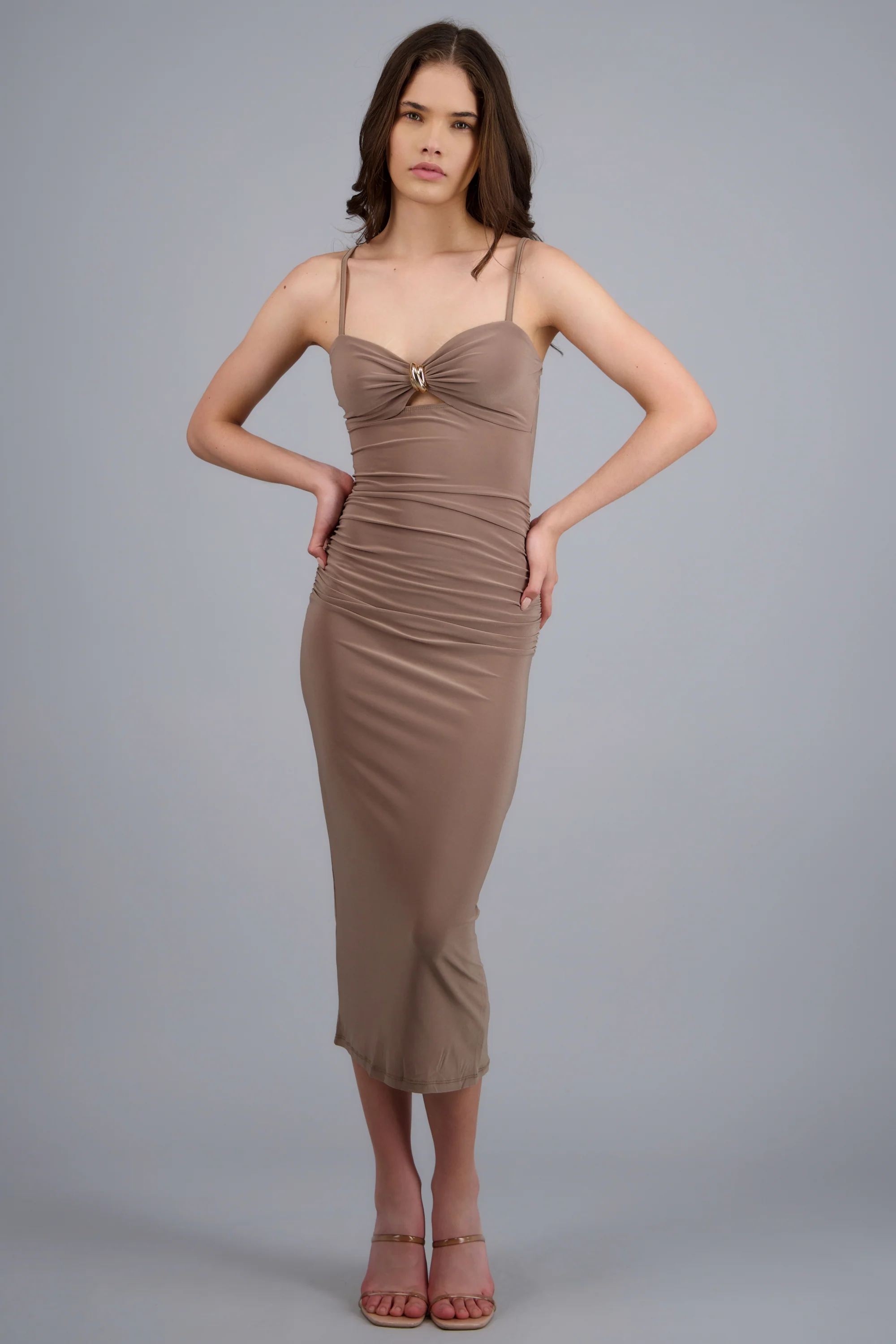 Vestido maxi drapeado - Image 2