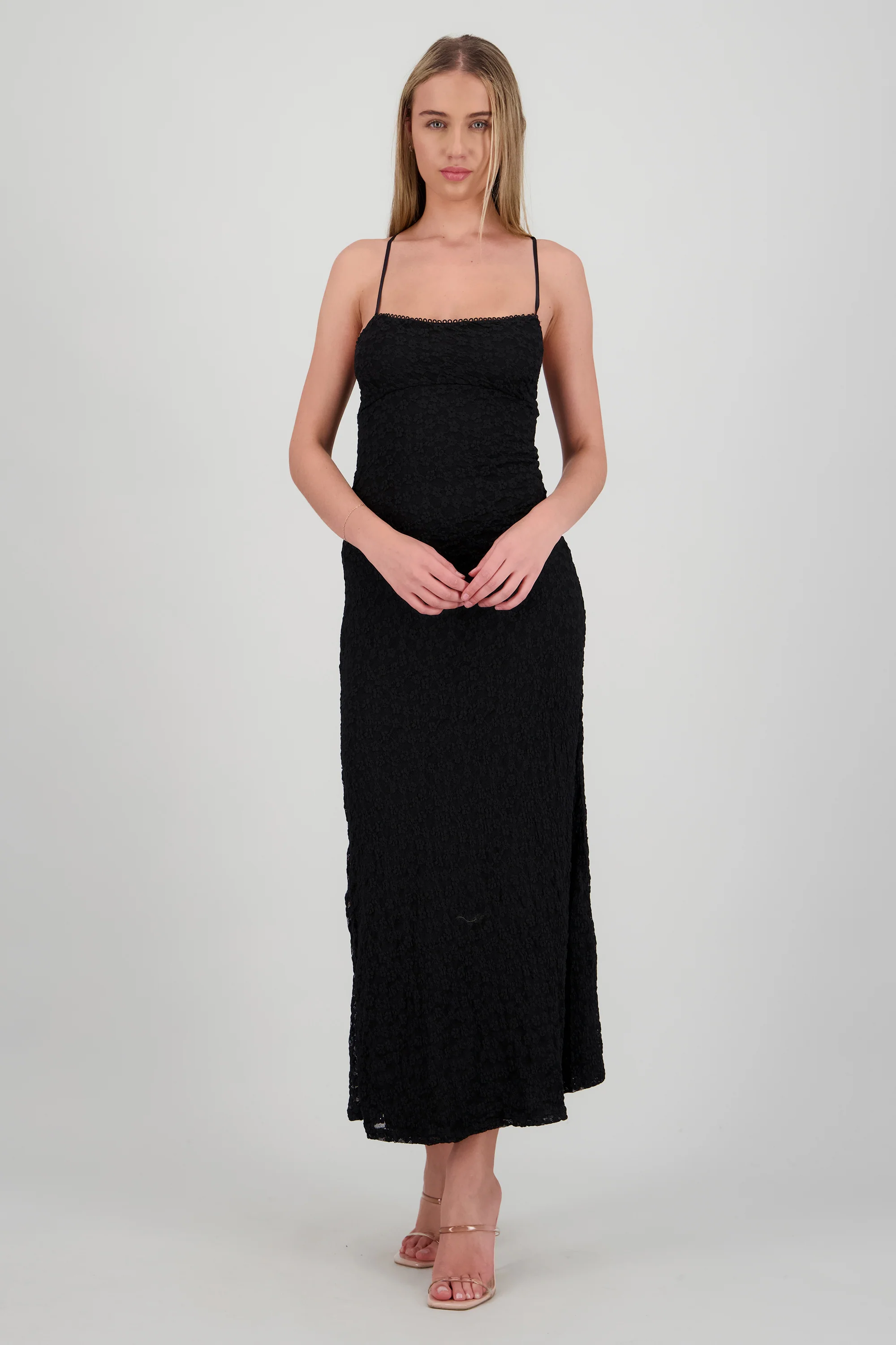 Vestido maxi encaje detalle espalda - Image 2